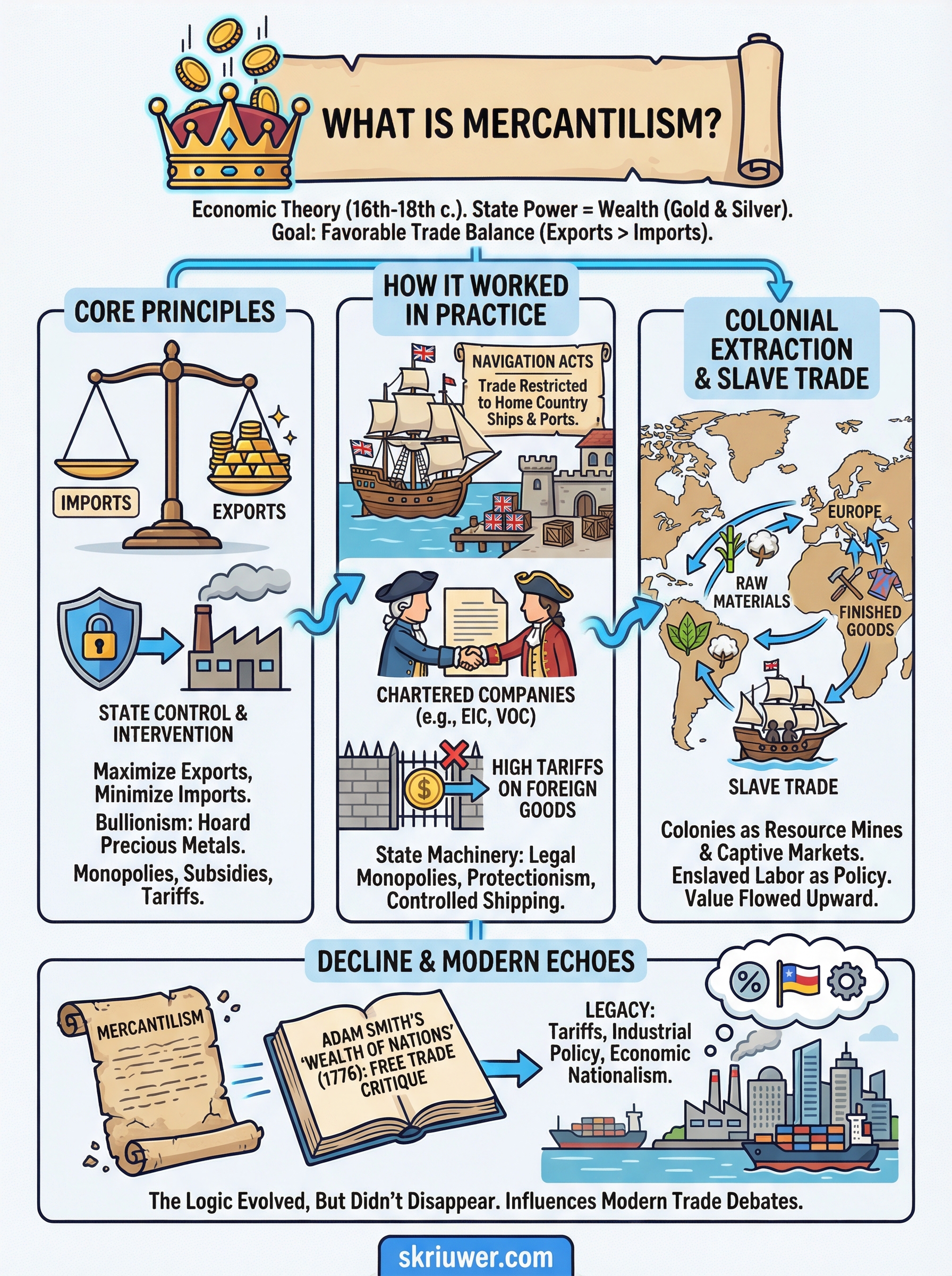 what is mercantilism infographic