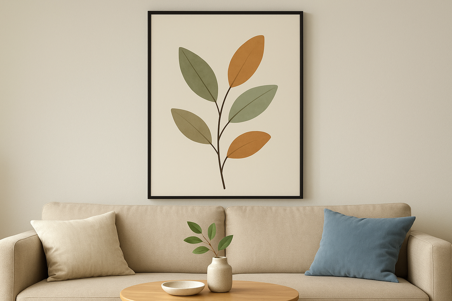 5. Minimal Nature Piece with a Modern Palette