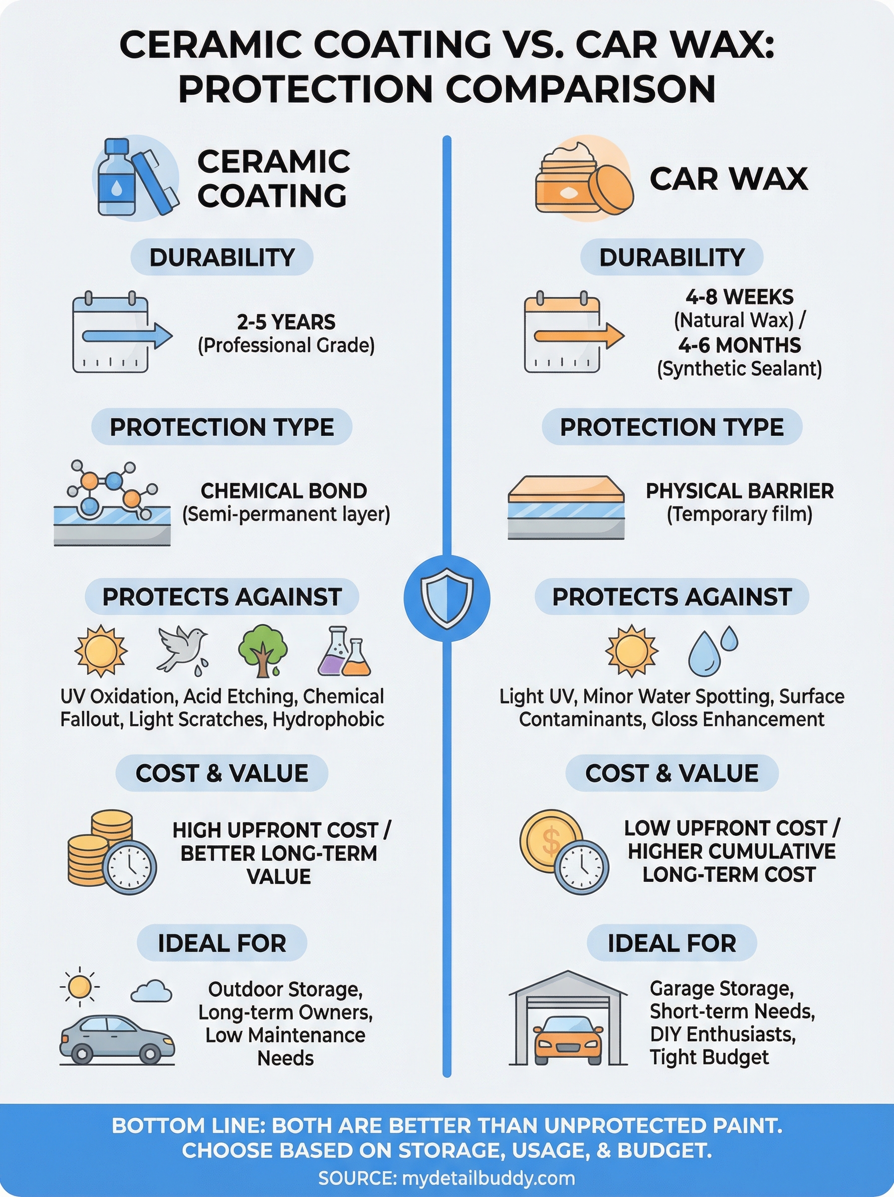 ceramic coating vs wax infographic