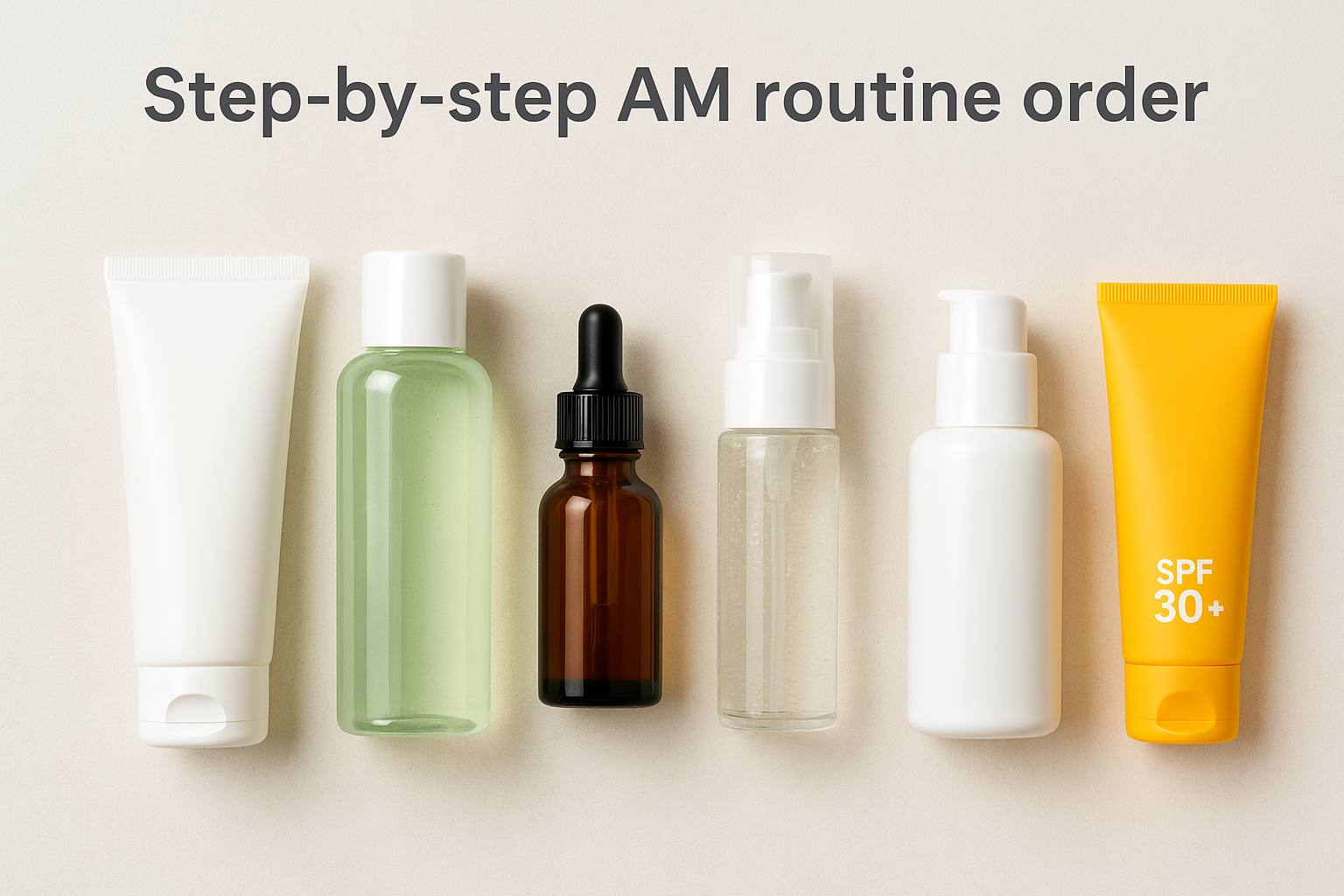 Step-by-step AM routine order