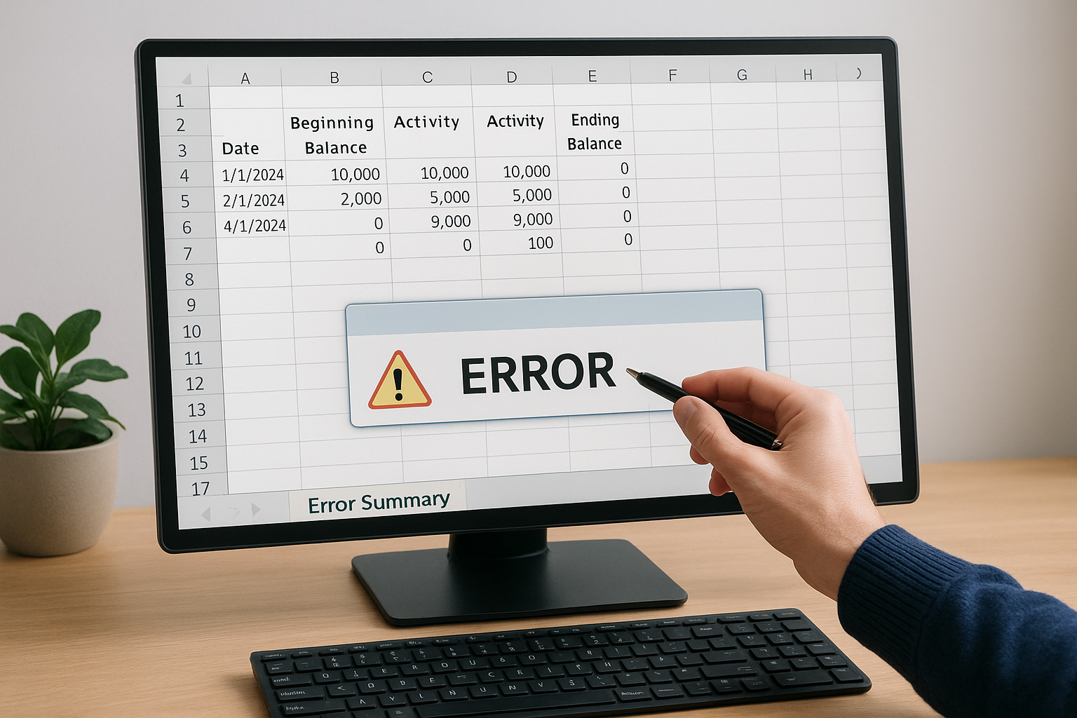 13. Add error checks and an error summary
