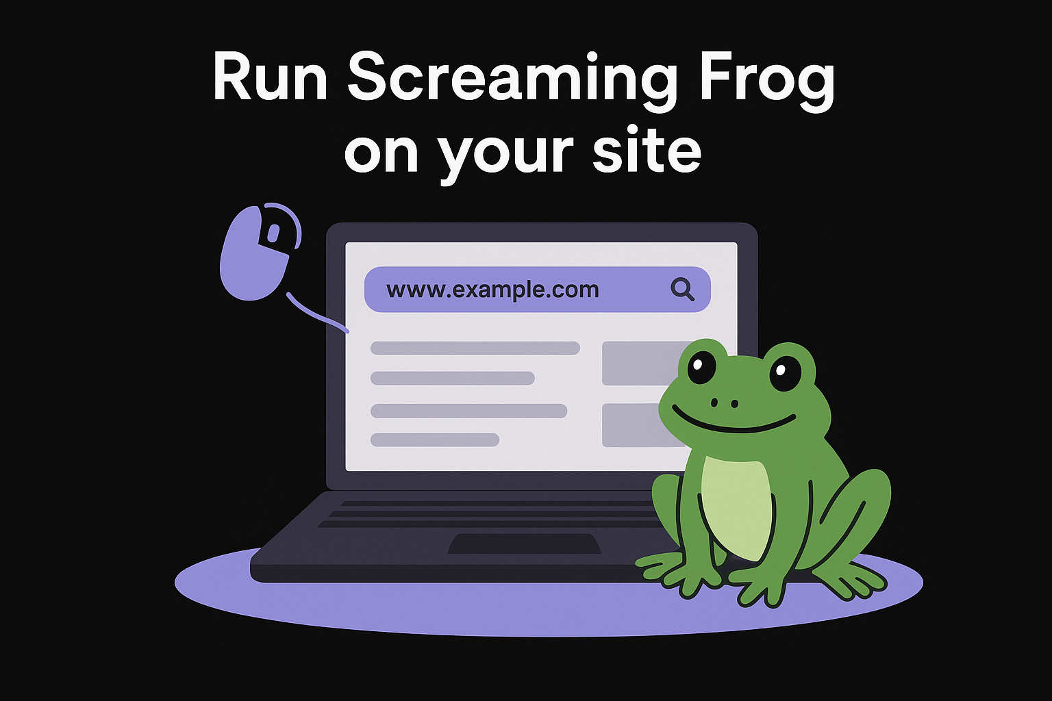 Run Screaming Frog on your site