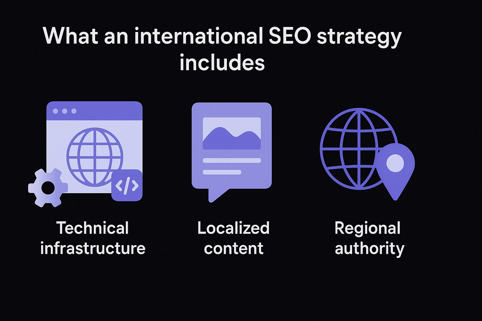 What an international SEO strategy includes