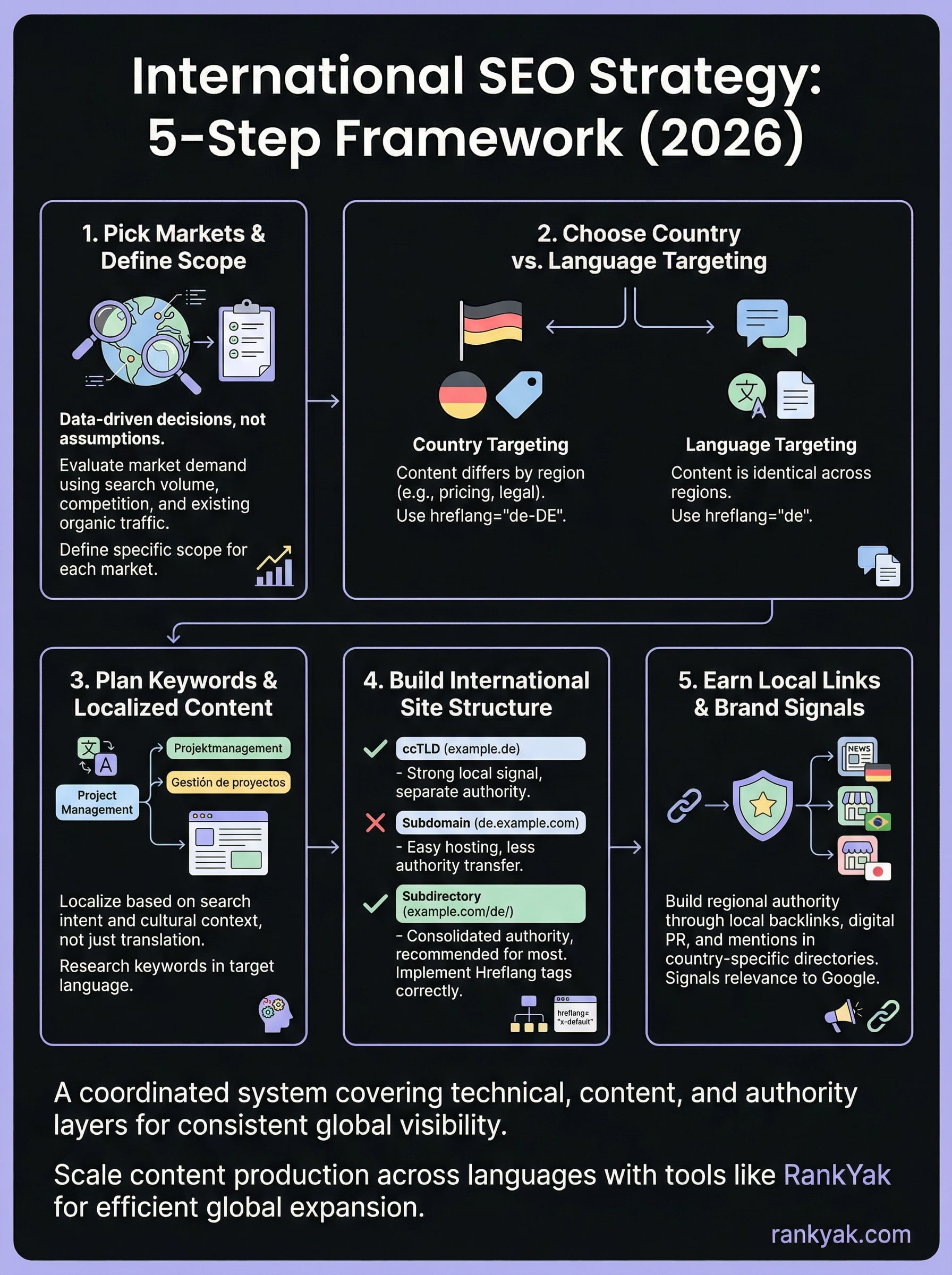 international seo strategy infographic