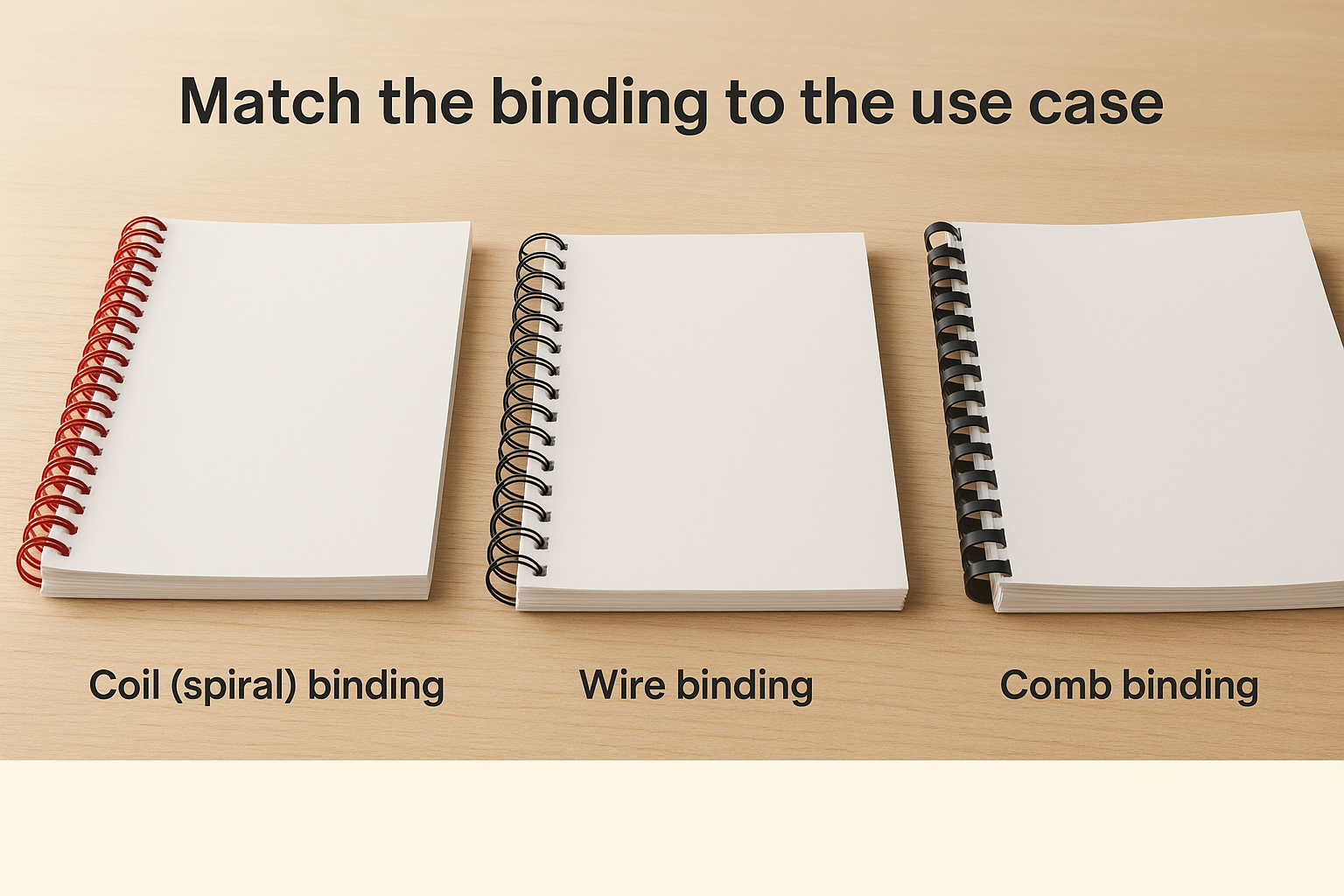 Match the binding to the use case