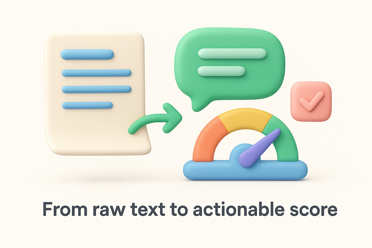 From raw text to actionable score