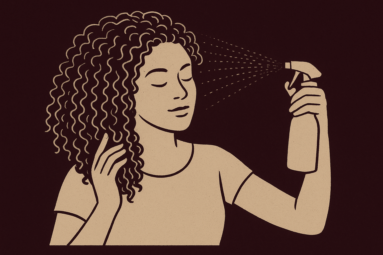 Use a spray bottle with the right pressure