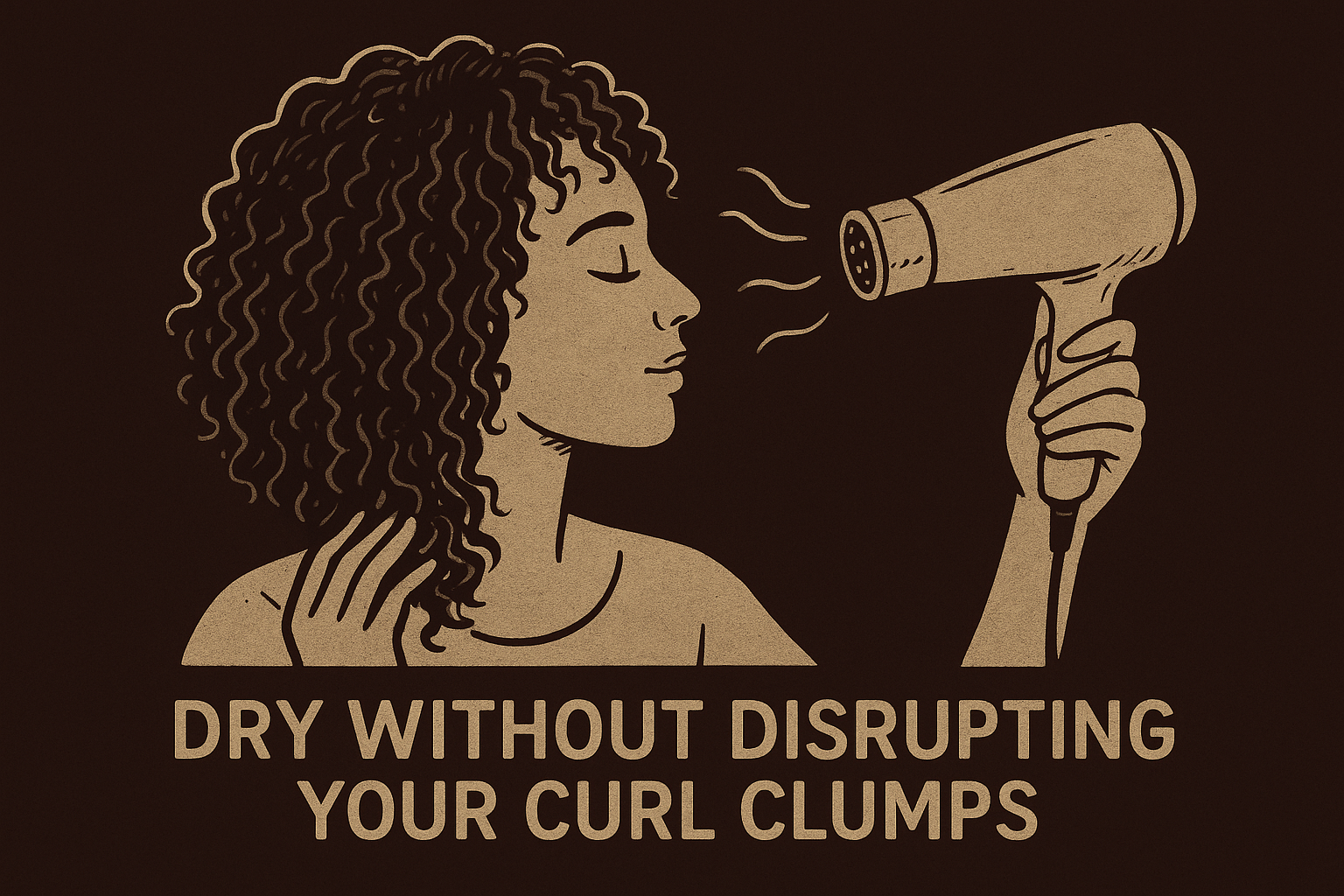Dry without disrupting your curl clumps