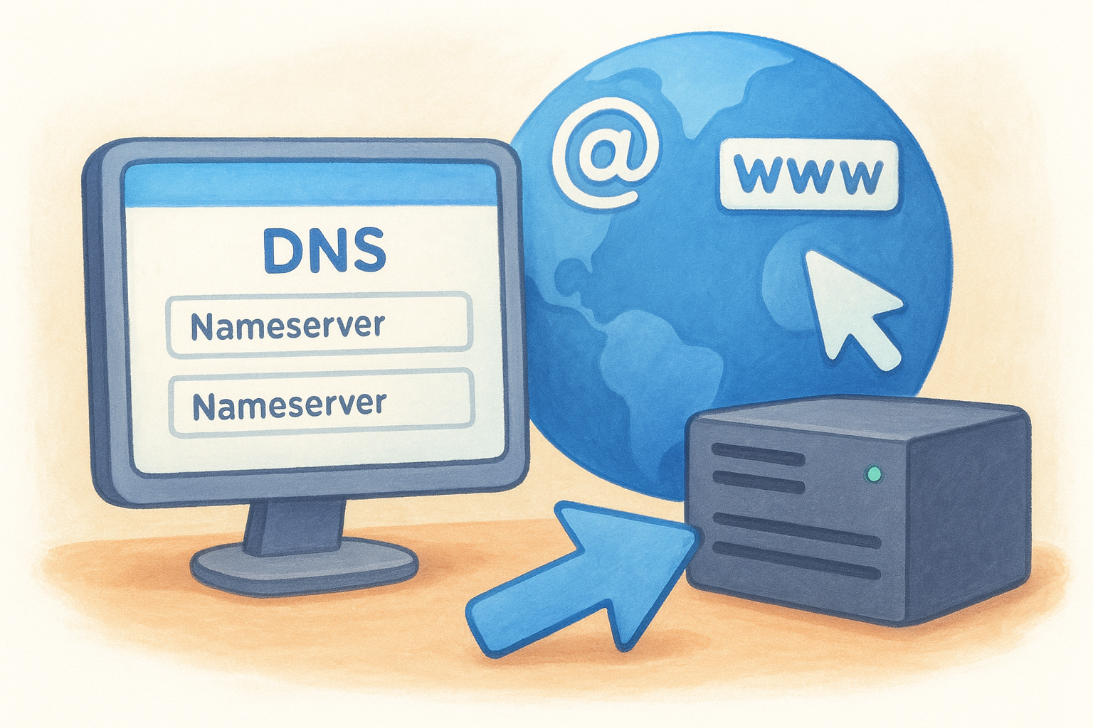 Update your nameservers or A record