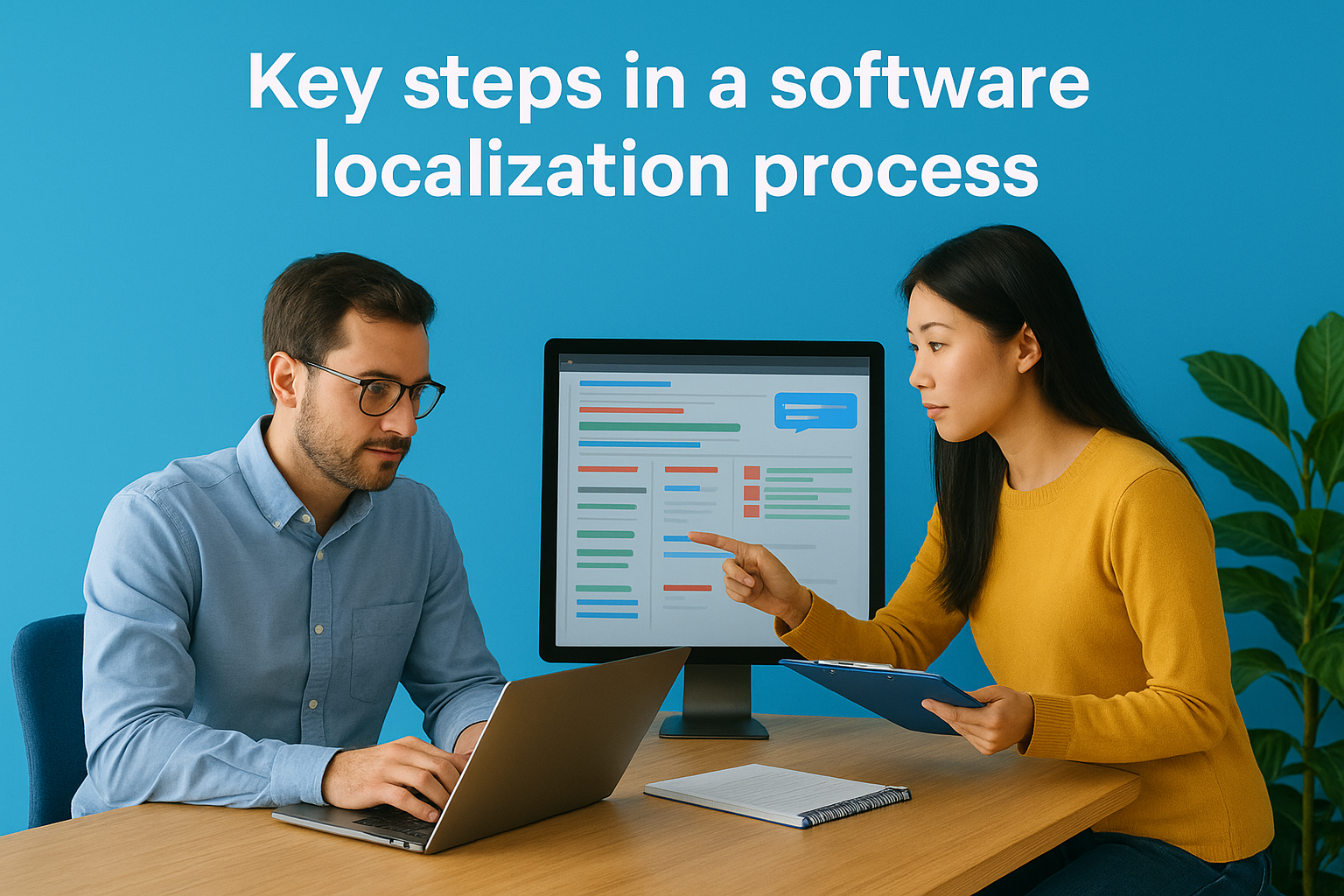 Key steps in a software localization process