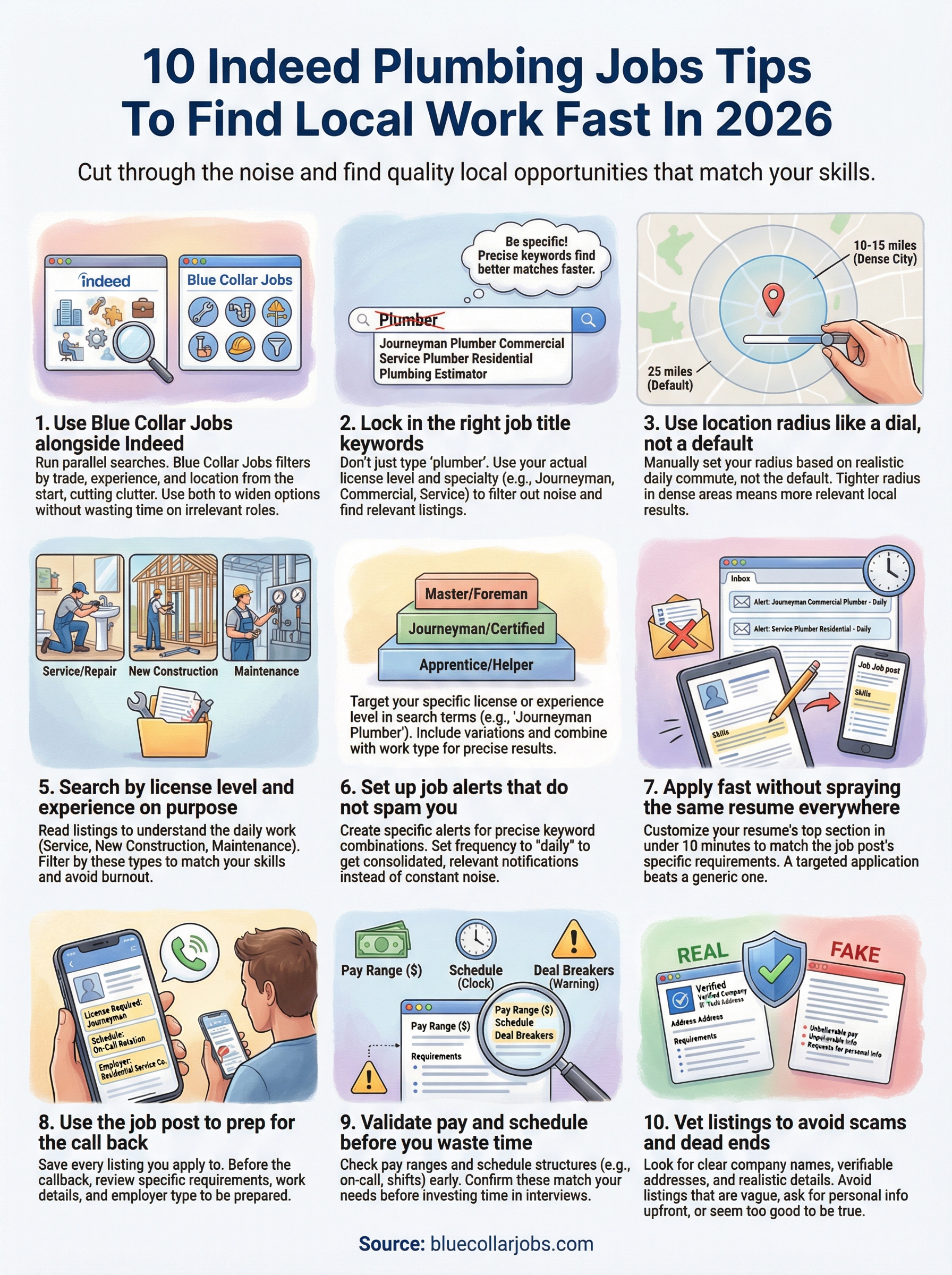 indeed plumbing jobs infographic