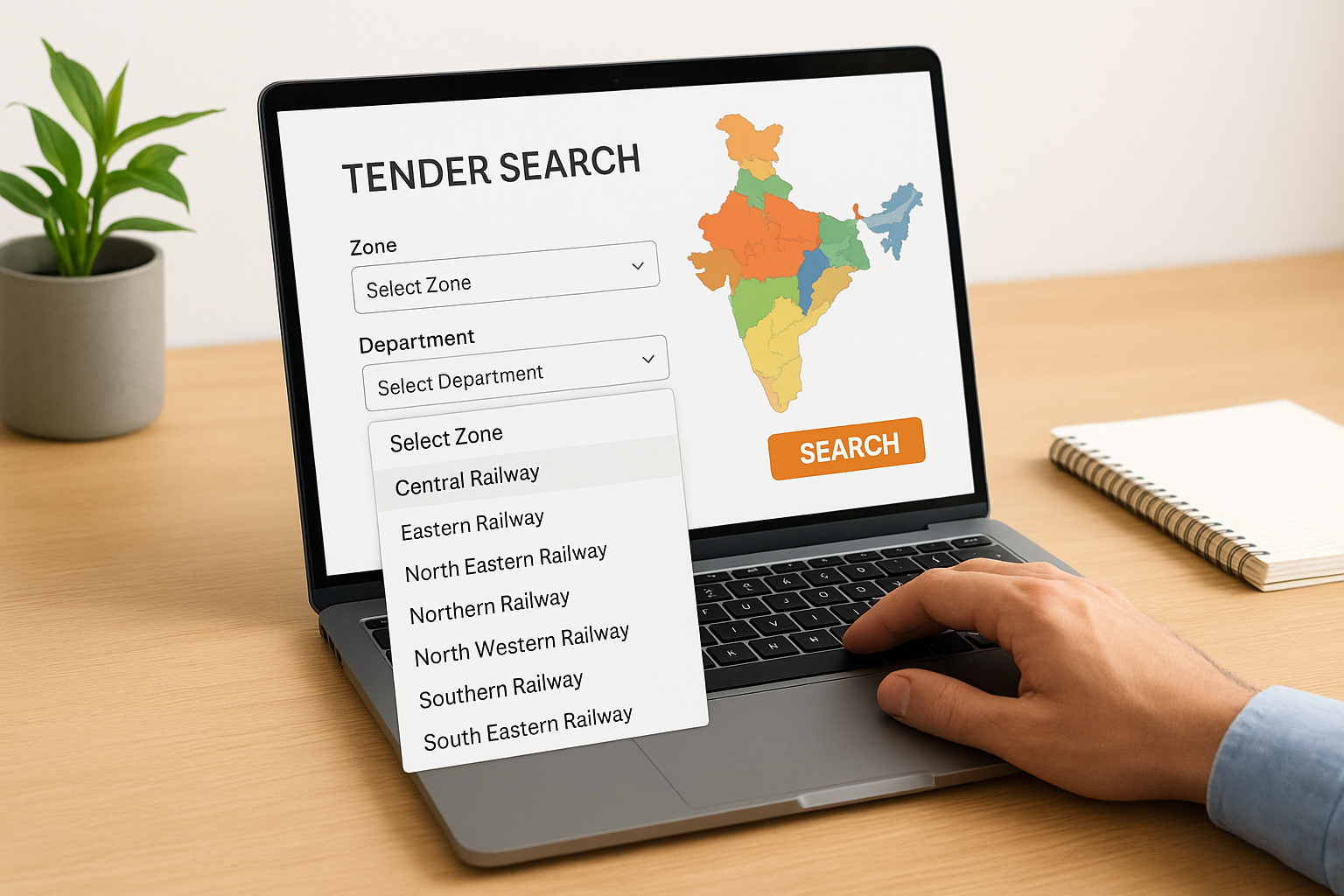 How zones and departments divide the data