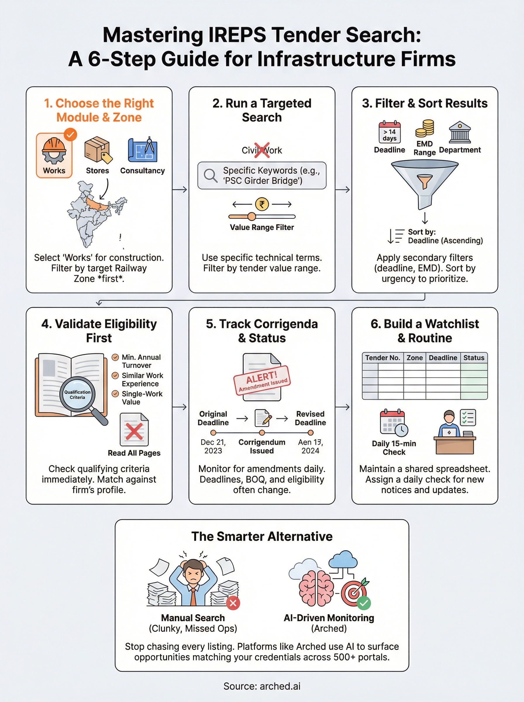 ireps tender search infographic