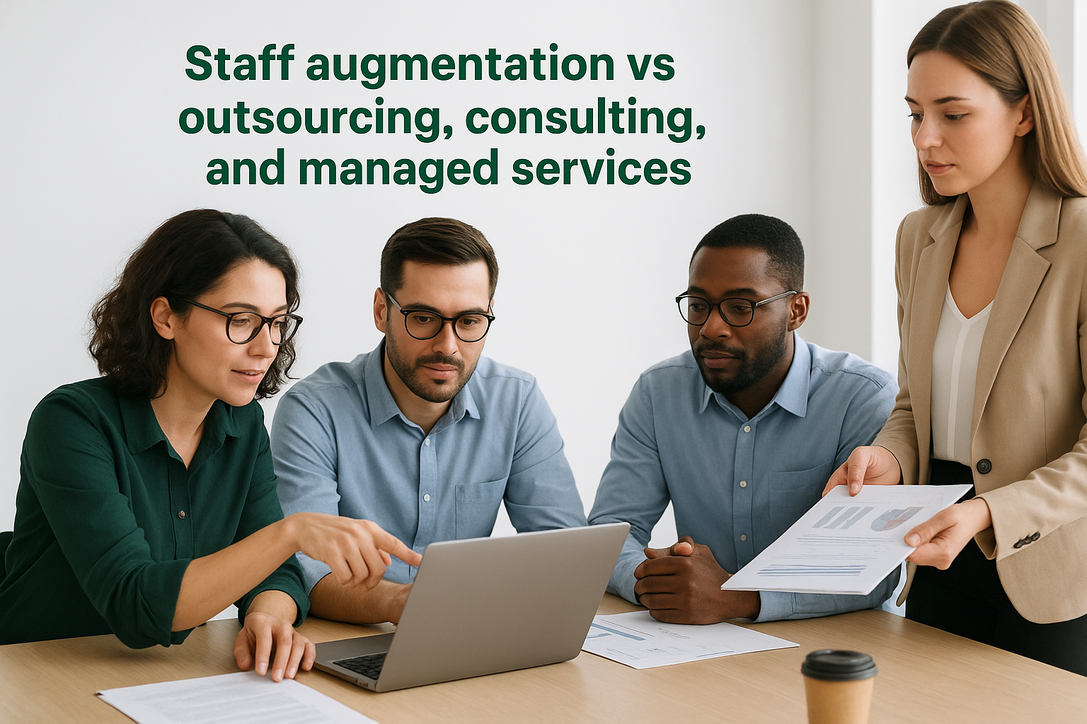 Staff augmentation vs outsourcing, consulting, and managed services