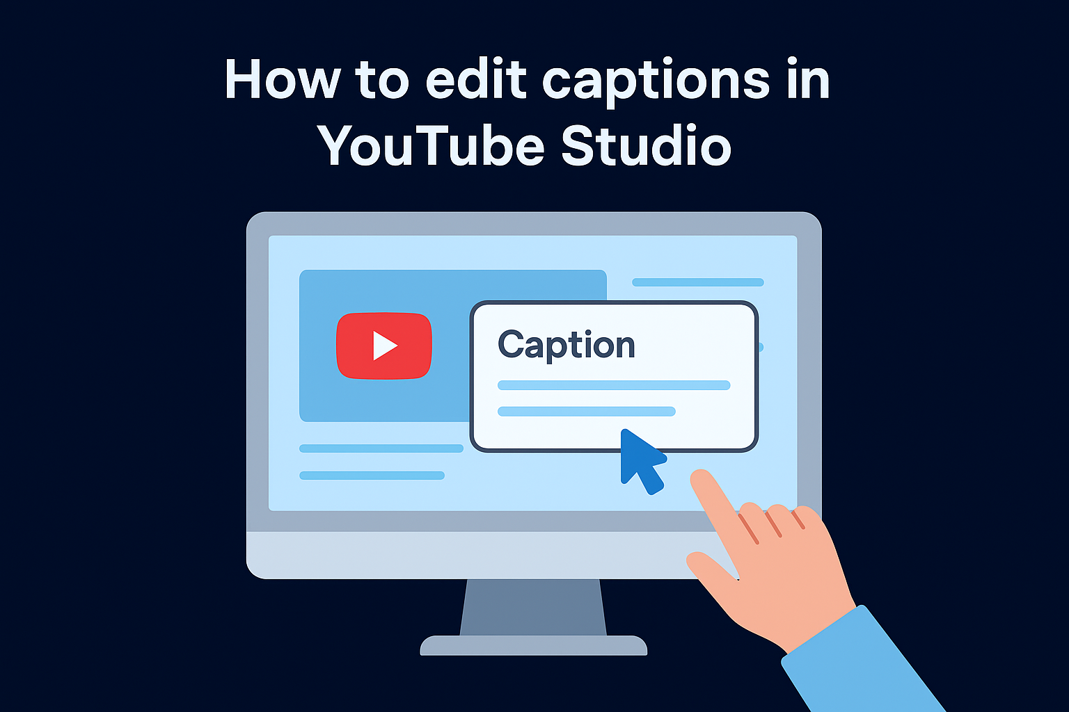 How to edit captions in YouTube Studio
