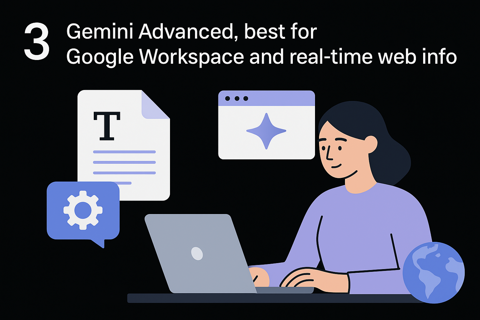 3. Gemini Advanced, best for Google Workspace and real-time web info