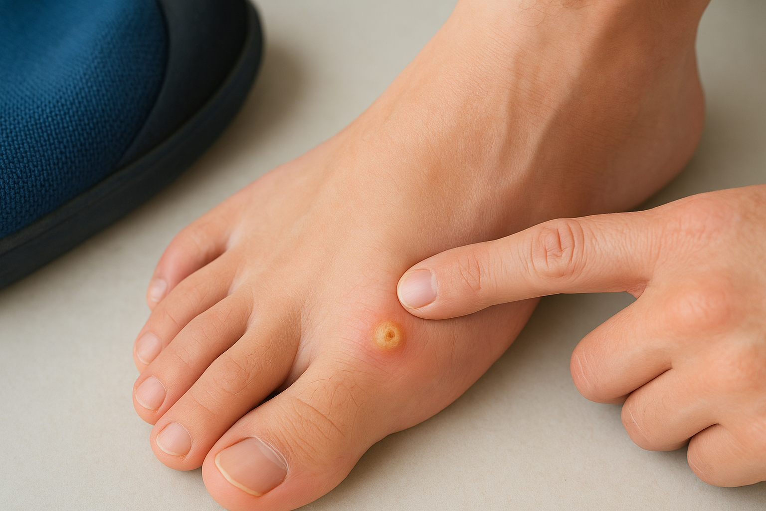 What causes a corn to develop