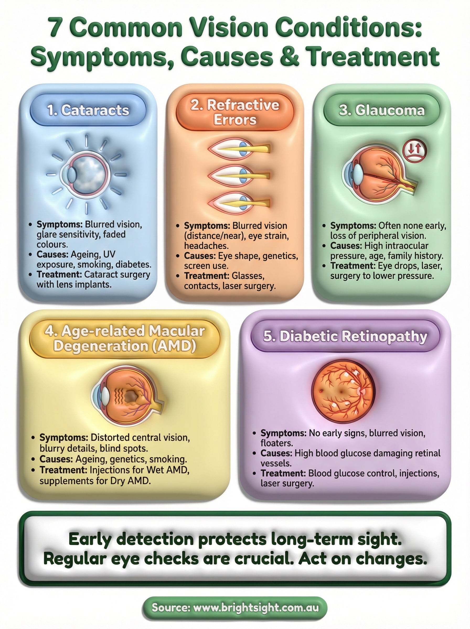 vision conditions infographic