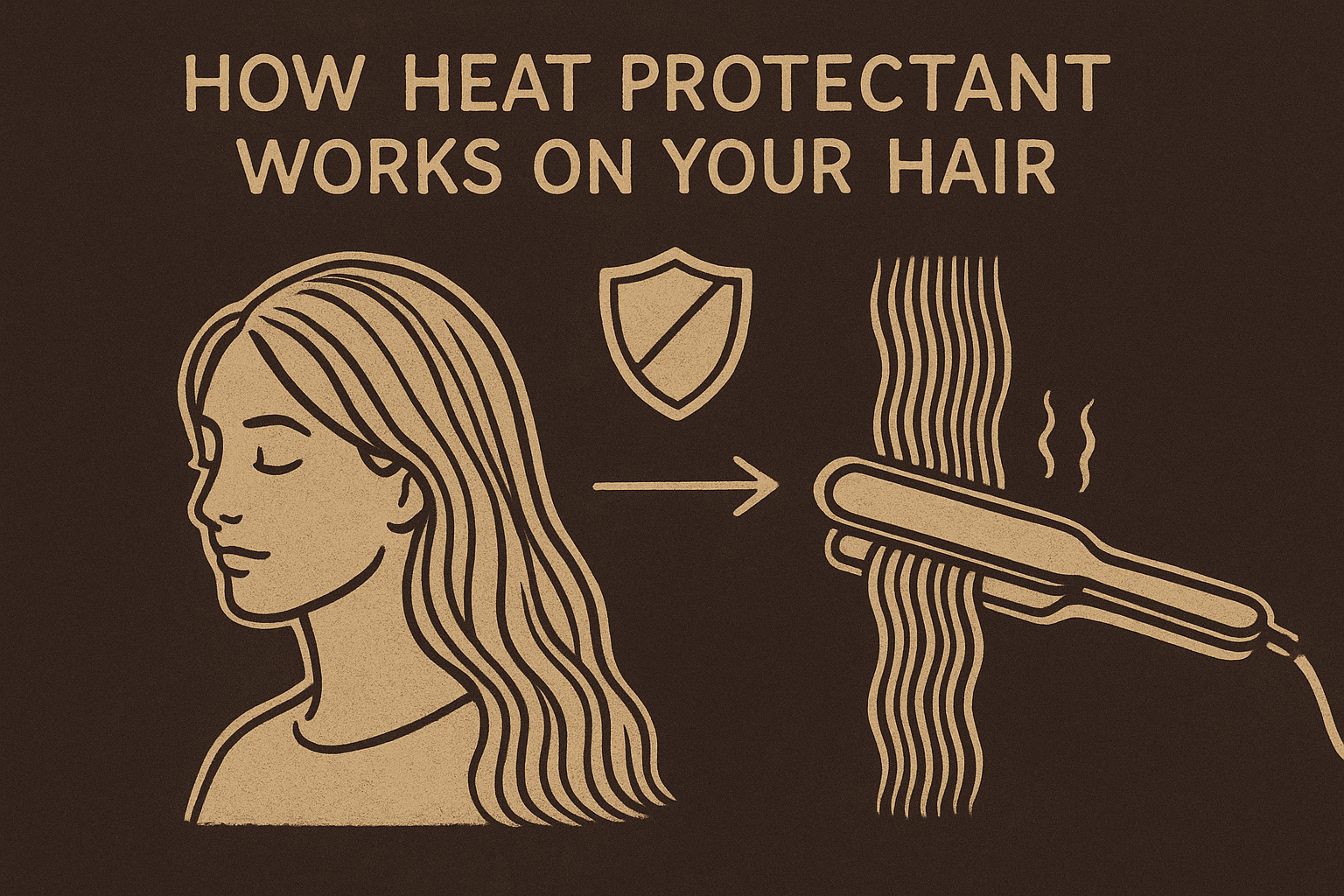 How heat protectant works on your hair