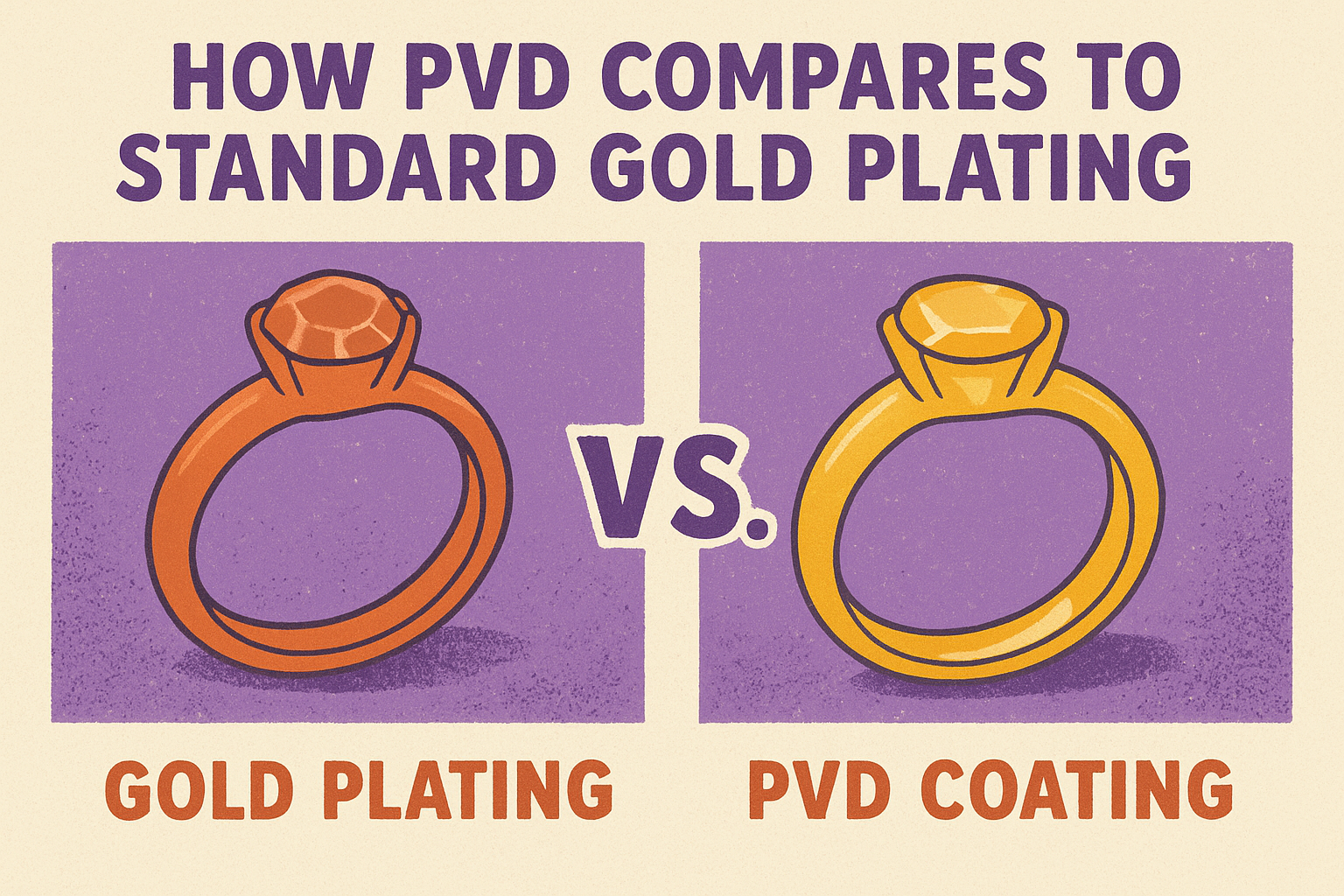 How PVD compares to standard gold plating