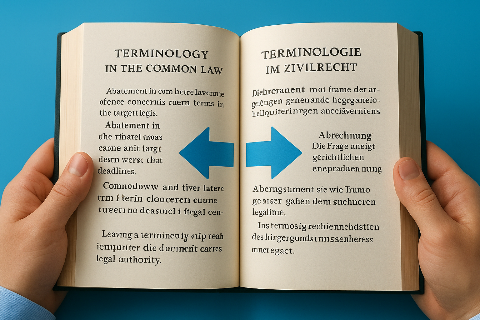 Terminology gaps between legal systems