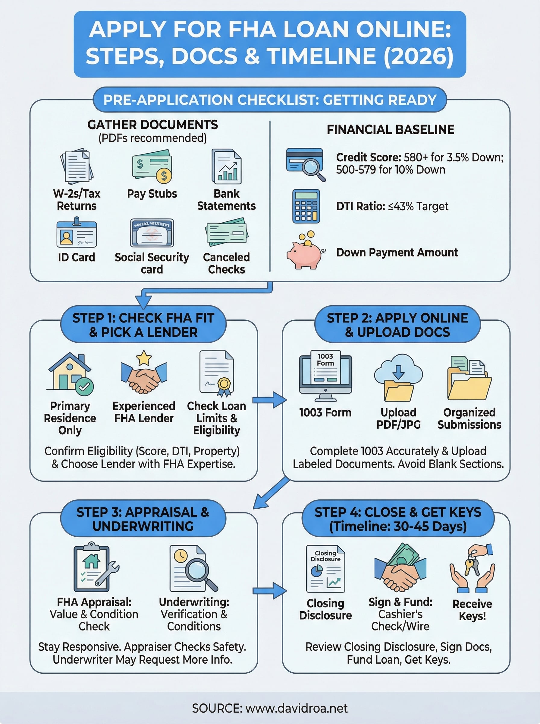 apply for fha loan online infographic