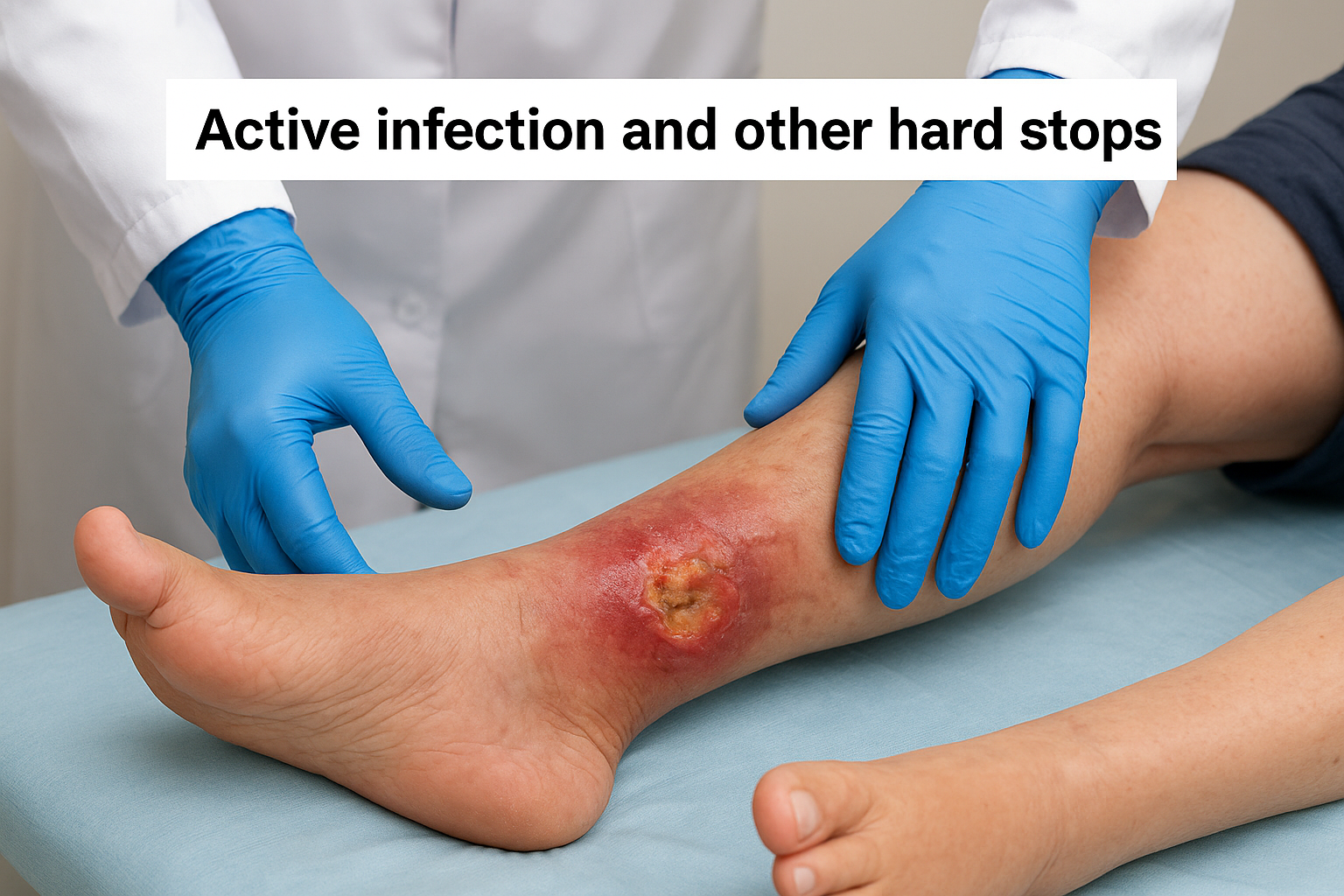 Active infection and other hard stops