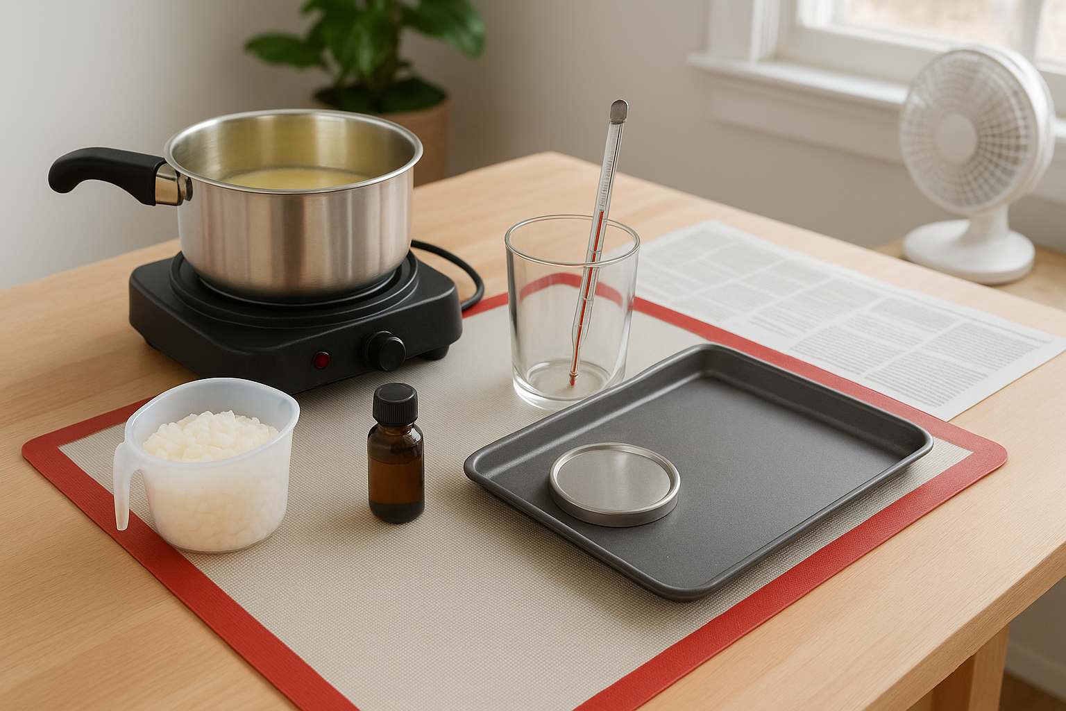 Set up your workspace for safe, clean pours