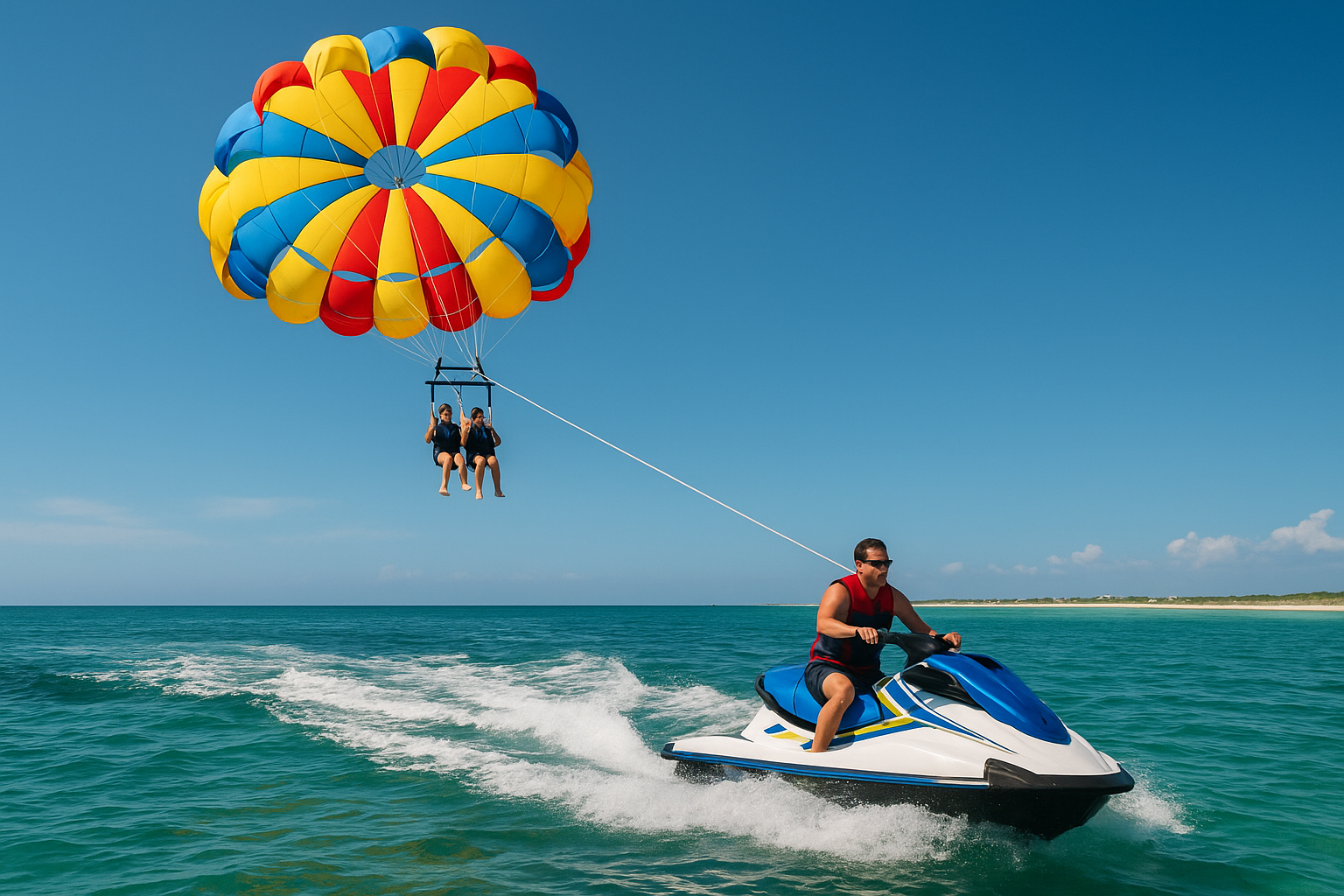 3. Jet ski and parasailing doubleheader