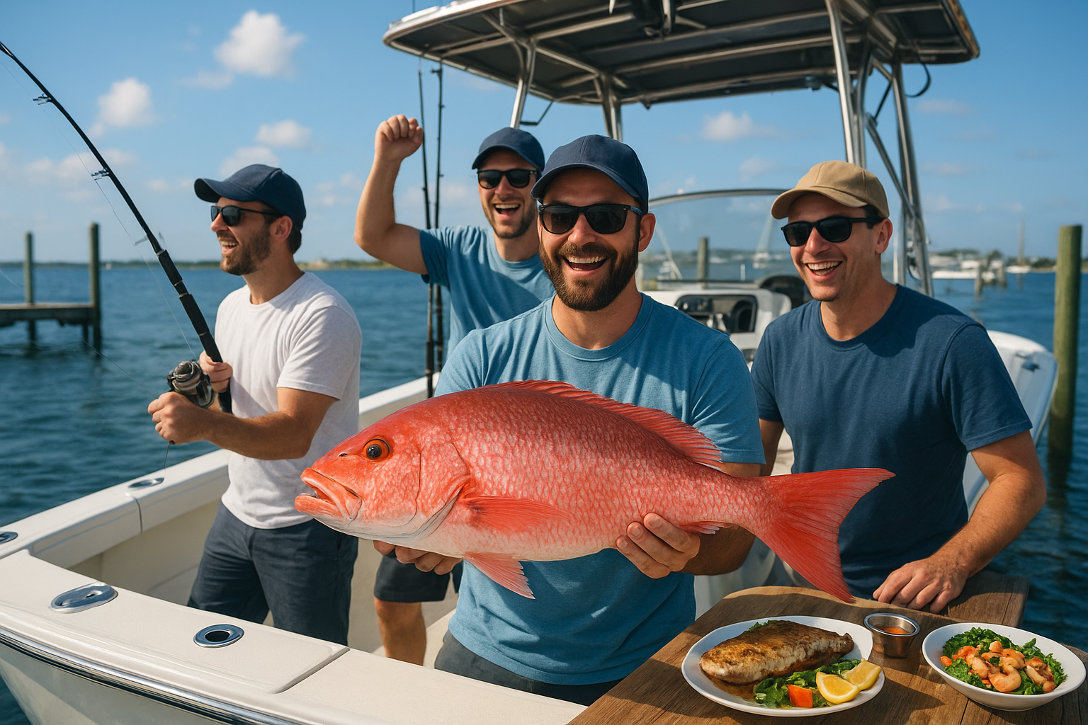 4. Deep-sea fishing charter and dockside feast