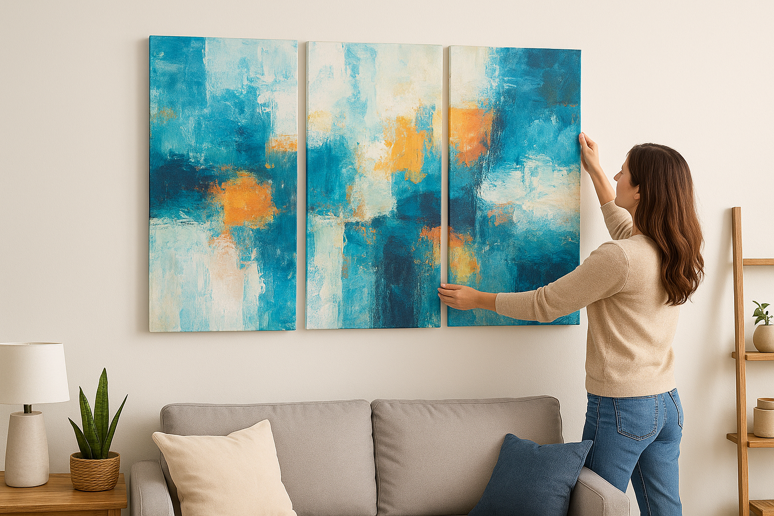 2. GIANT ART oversized DIY canvas system