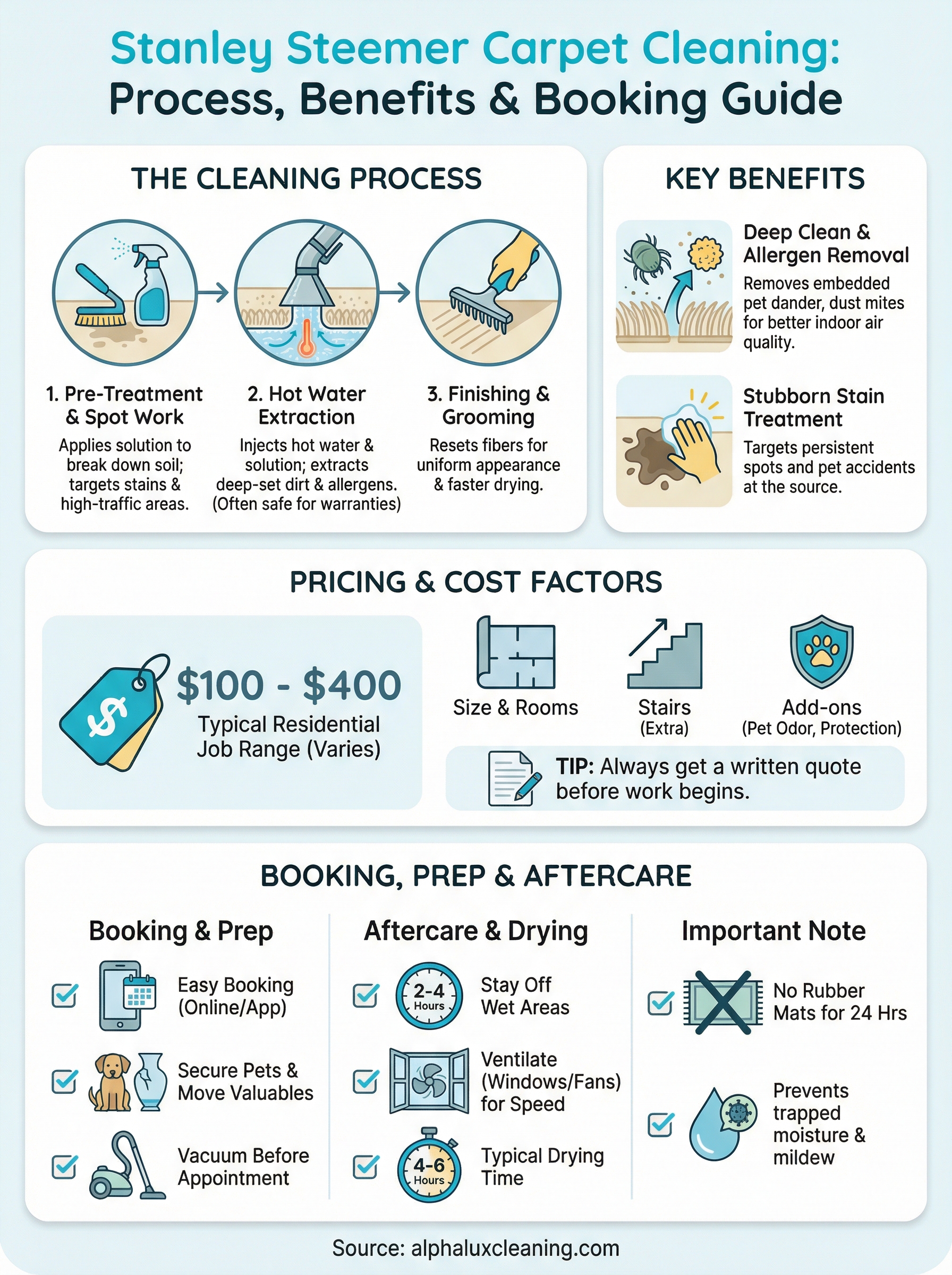 stanley steemer carpet cleaning infographic