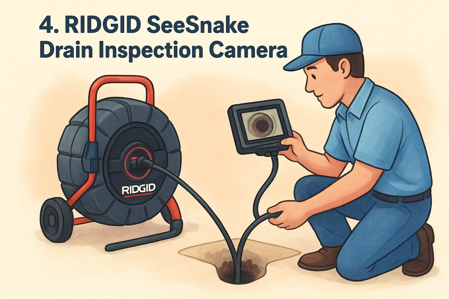 4. RIDGID SeeSnake Drain Inspection Camera