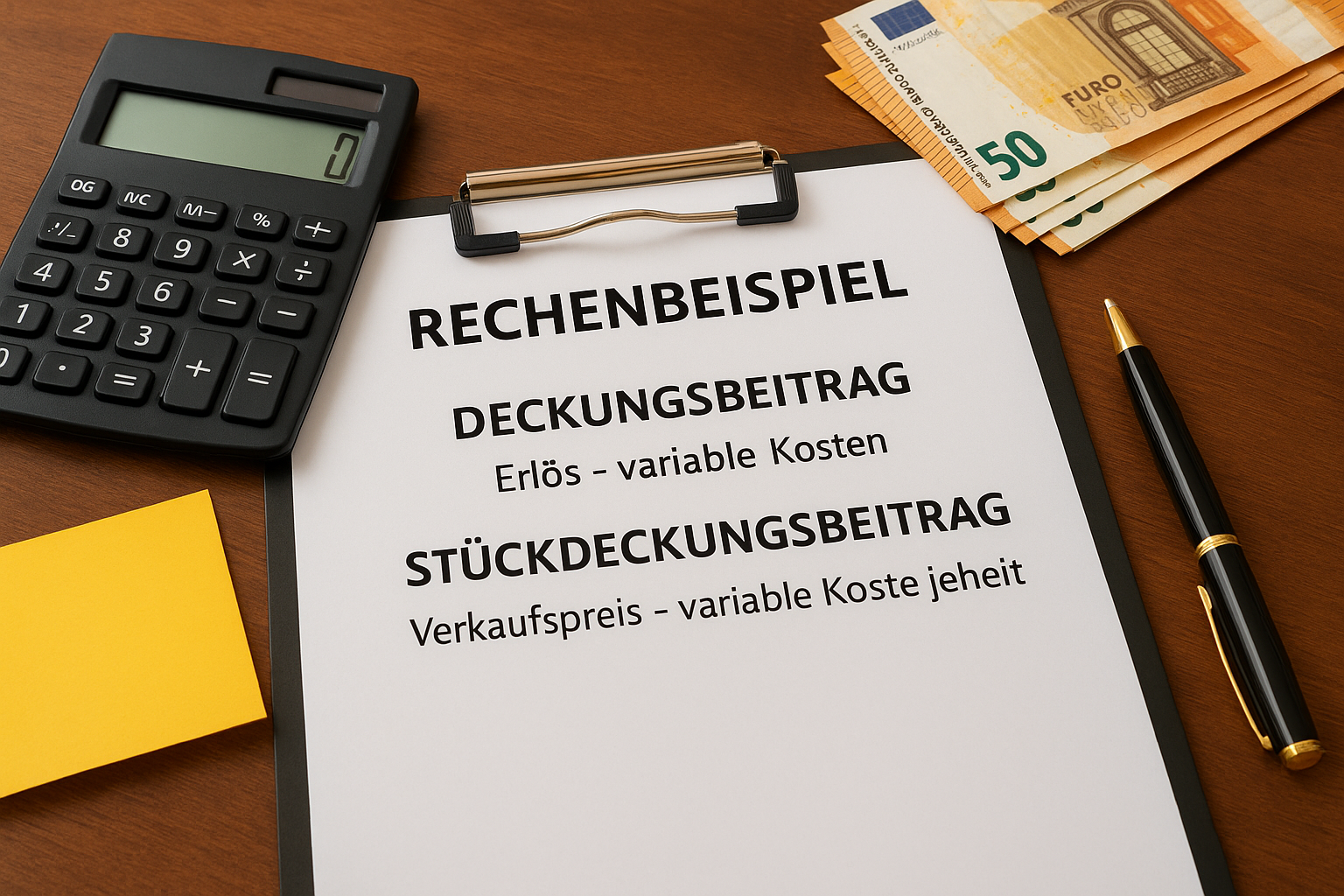 Rechenbeispiel Deckungsbeitrag