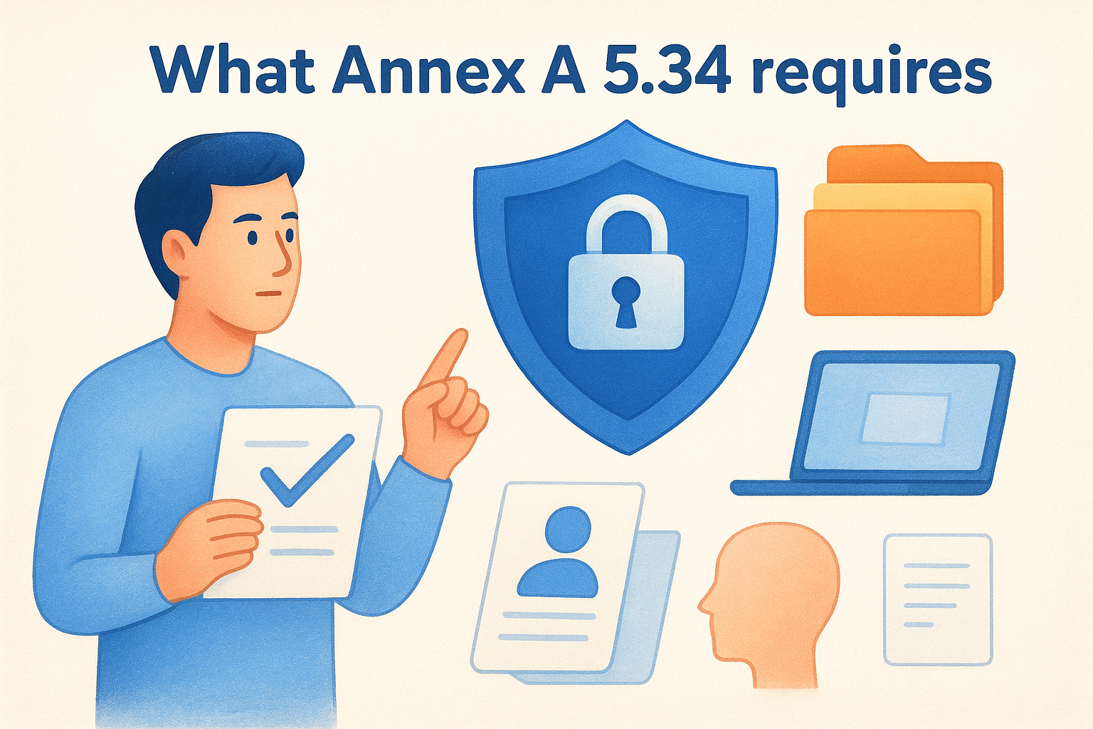 What Annex A 5.34 requires