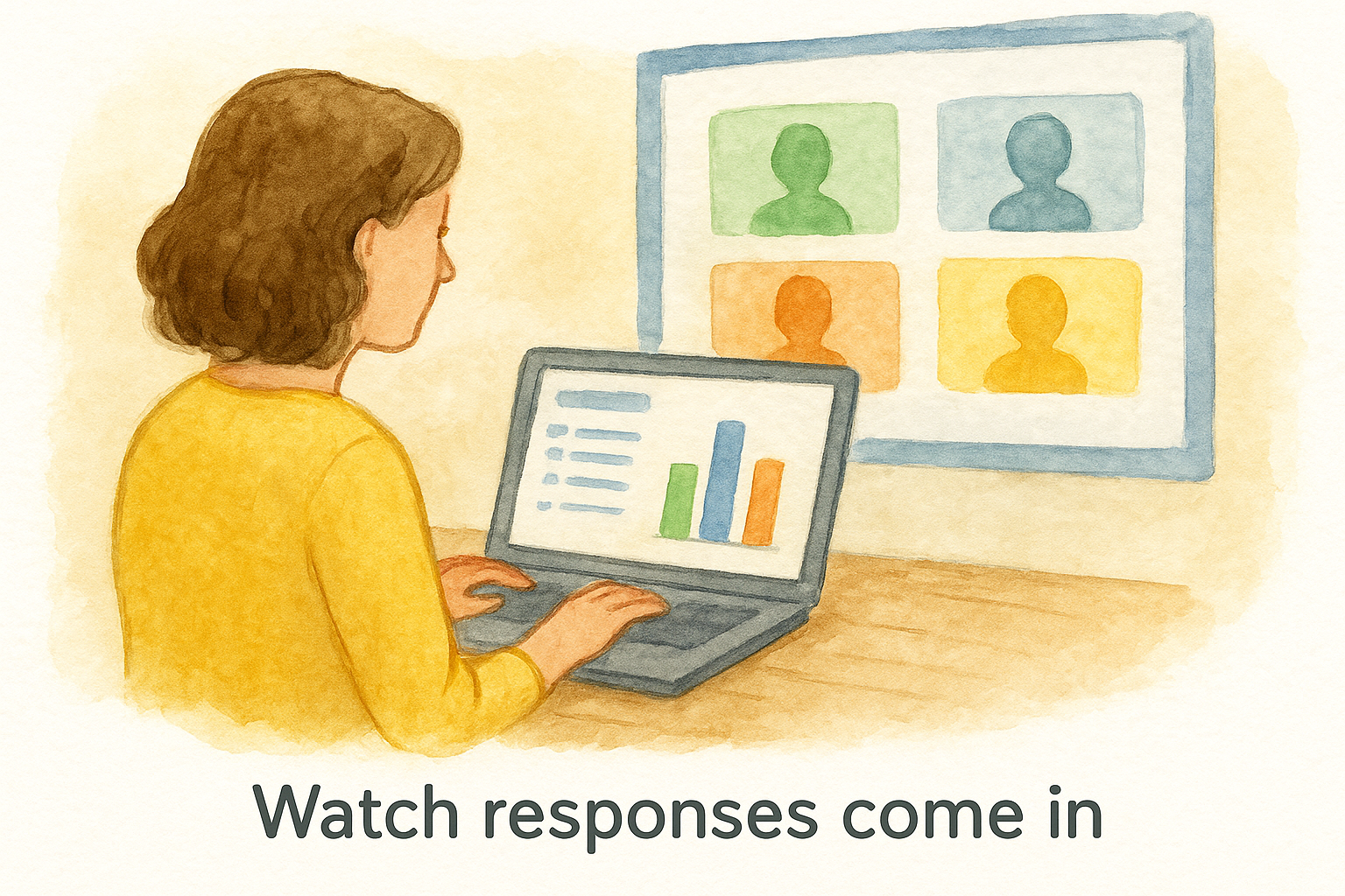 Watch responses come in