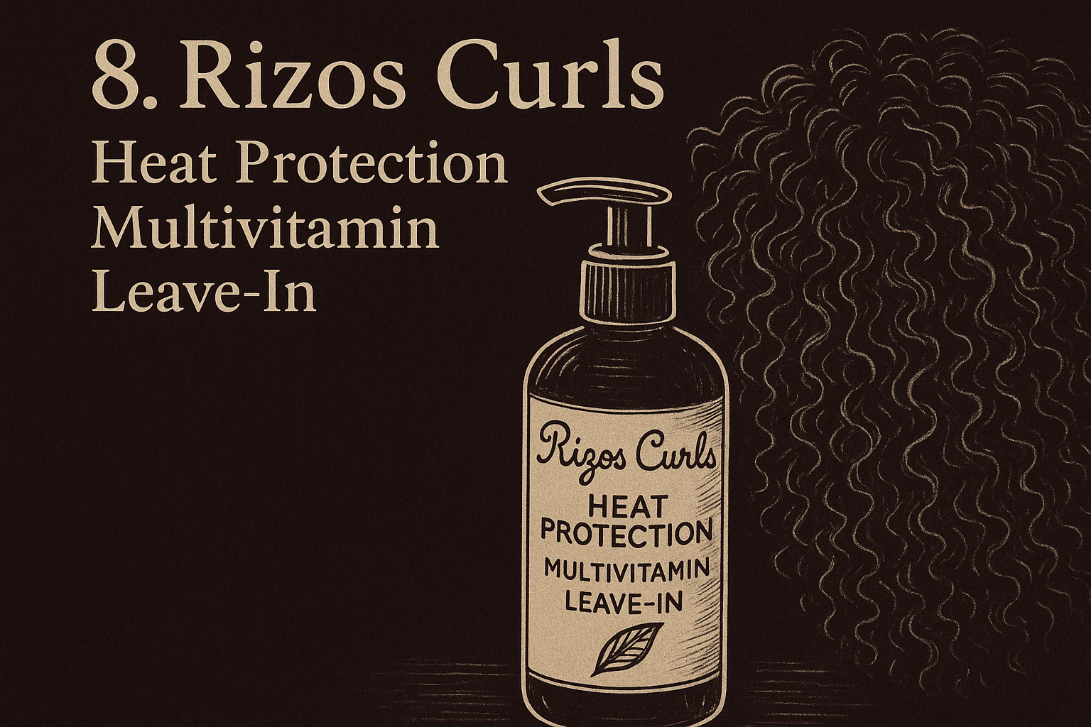 7. Rizos Curls Heat Protection Multivitamin Leave-In