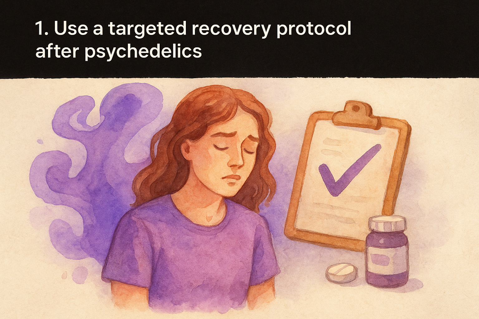 1. Use a targeted recovery protocol after psychedelics