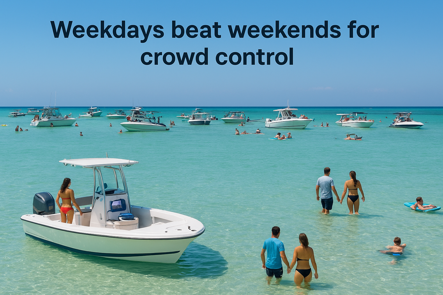 Weekdays beat weekends for crowd control