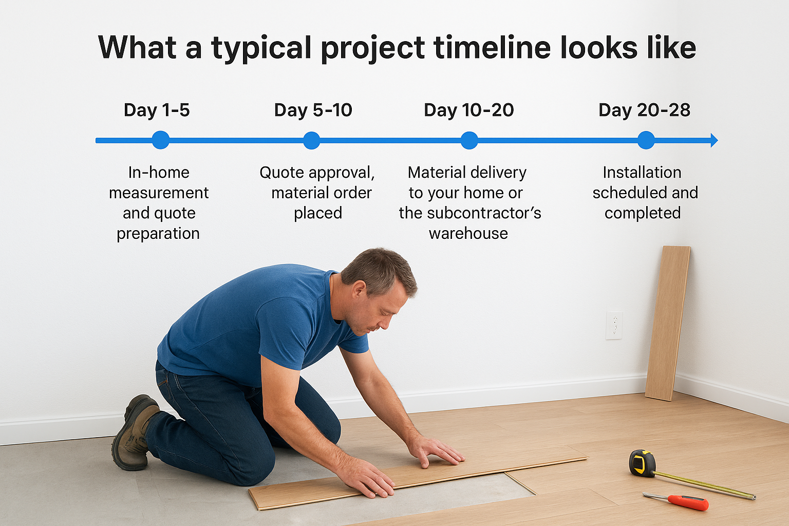What a typical project timeline looks like