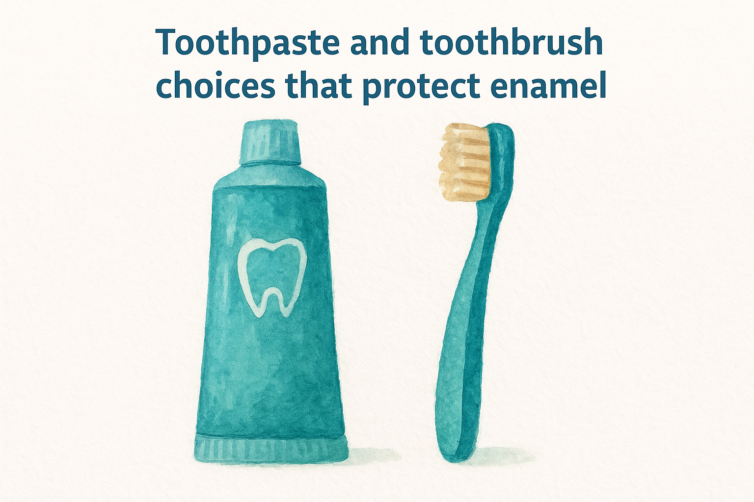 Toothpaste and toothbrush choices that protect enamel