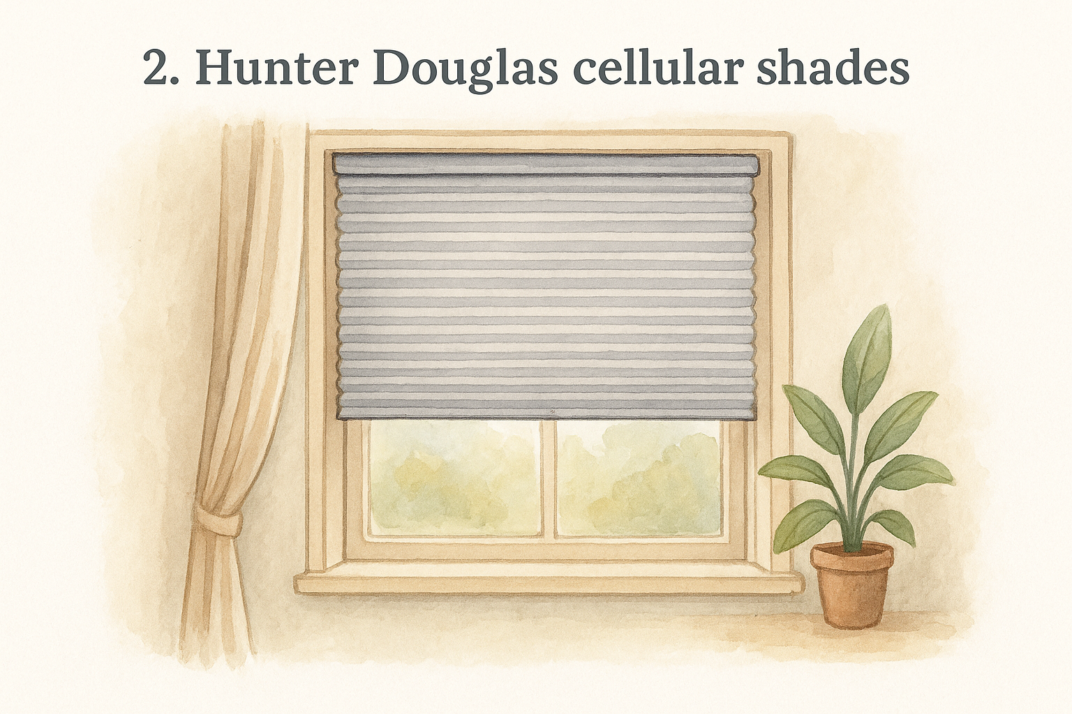 2. Hunter Douglas cellular shades