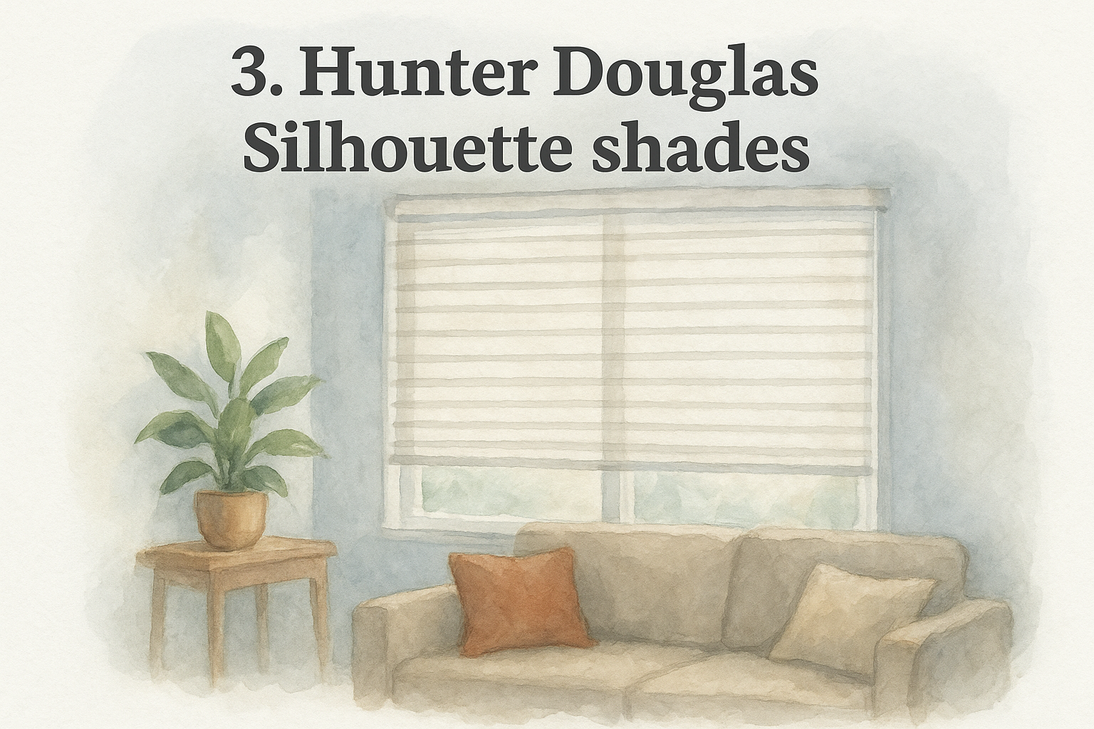 3. Hunter Douglas Silhouette shades