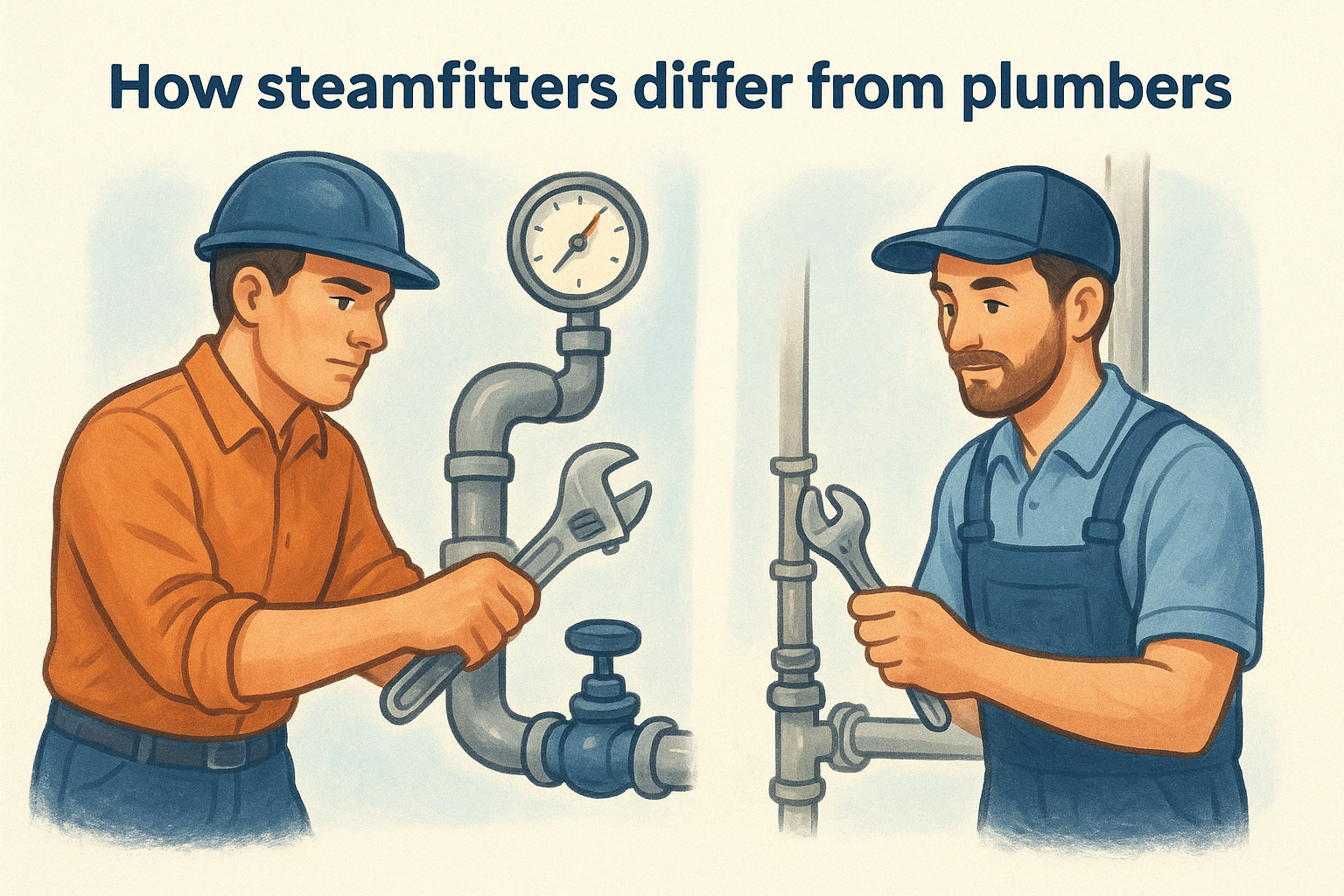 How steamfitters differ from plumbers