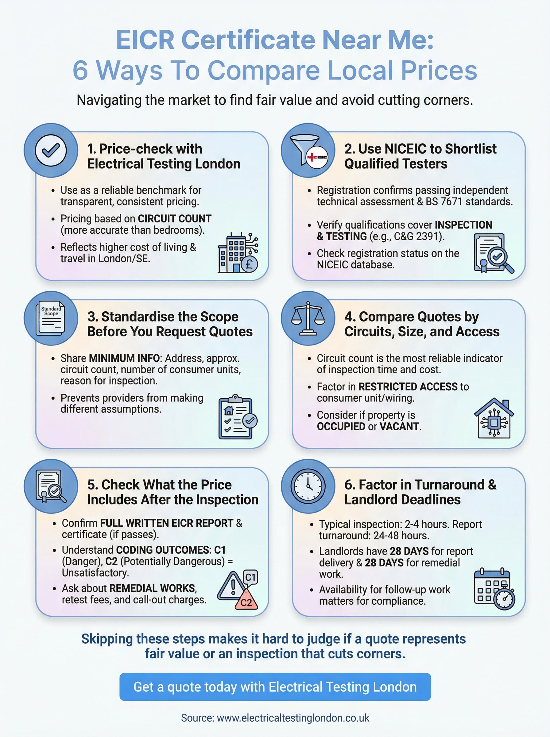 eicr certificate near me infographic