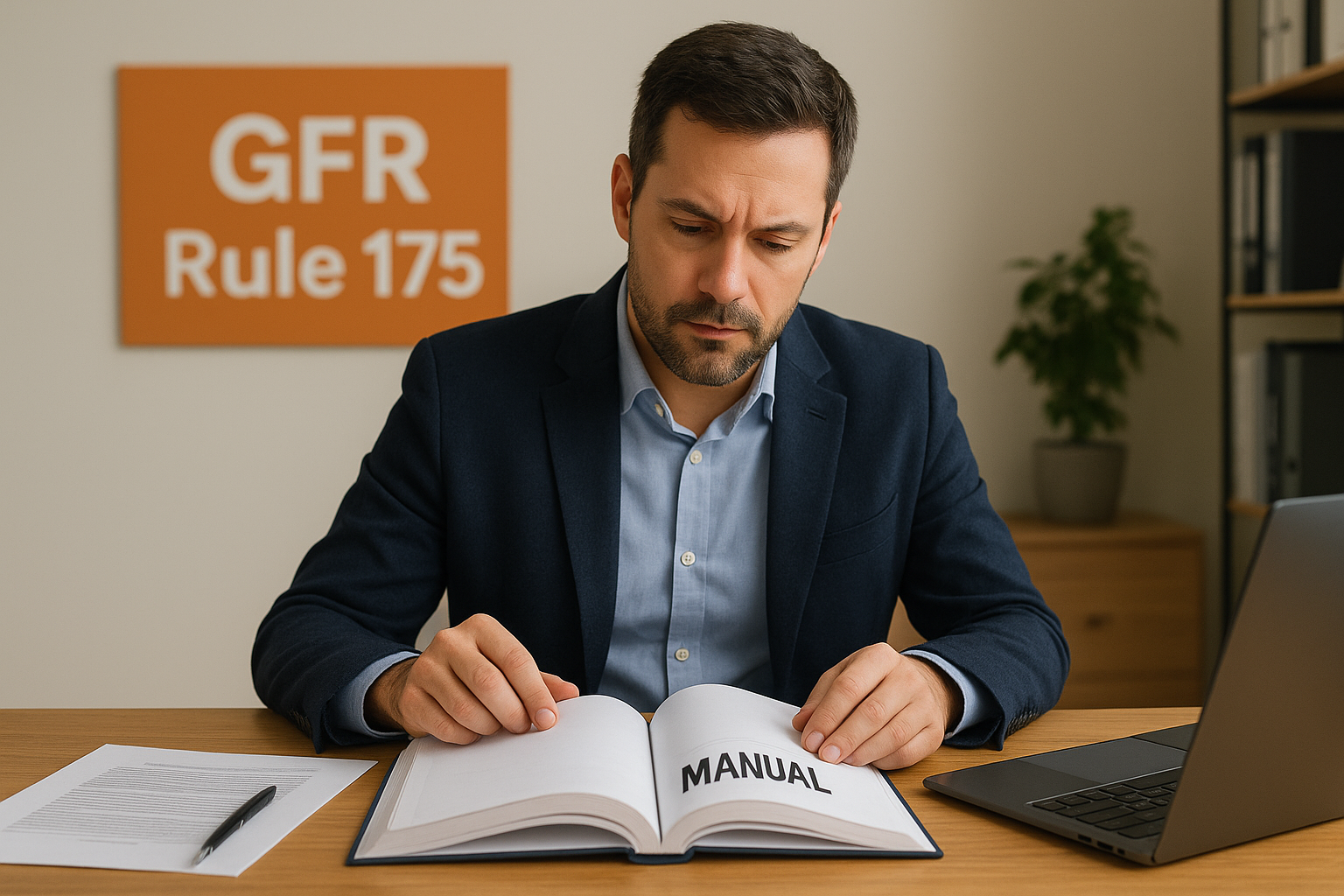 How GFR Rule 175 anchors the manual