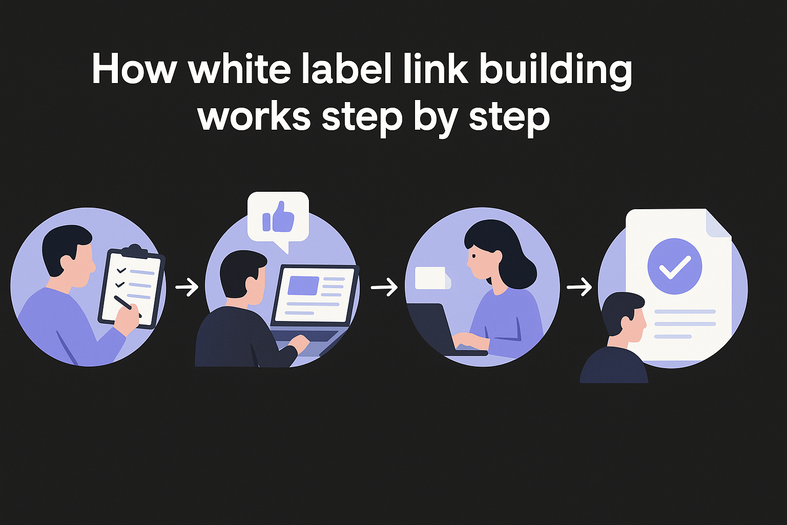 How white label link building works step by step