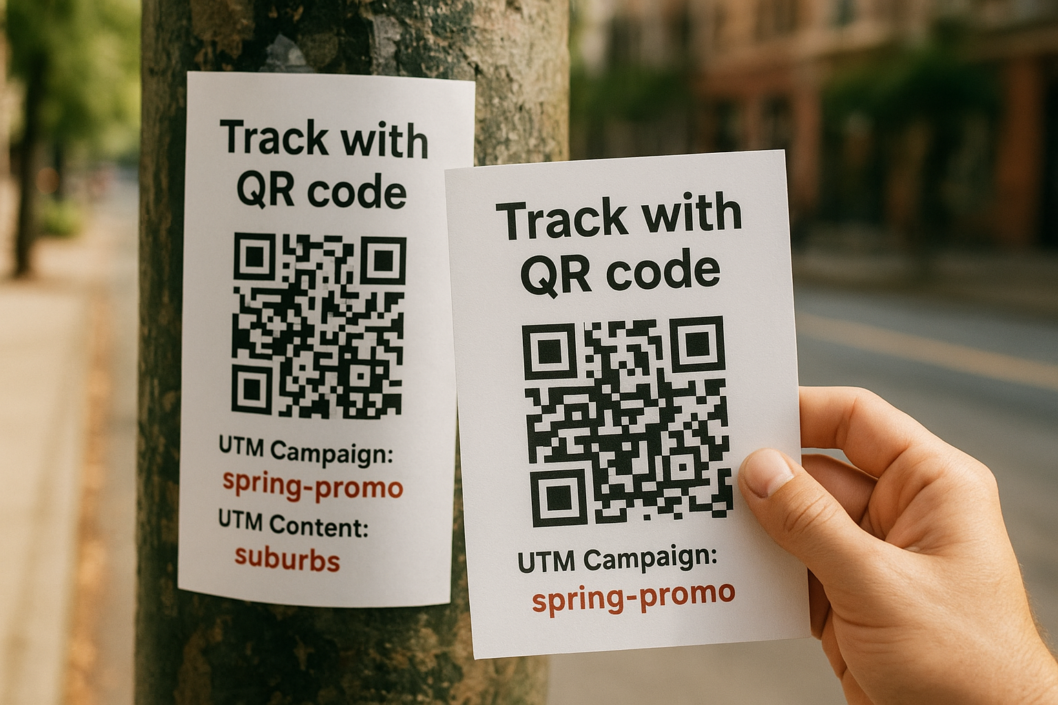 5. Track each drop with unique QR codes and UTMs