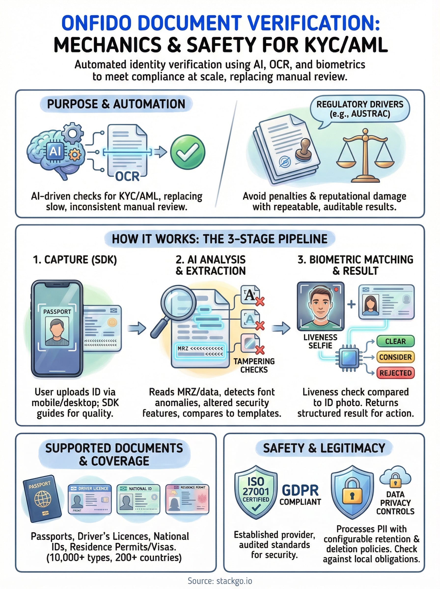 onfido document verification infographic