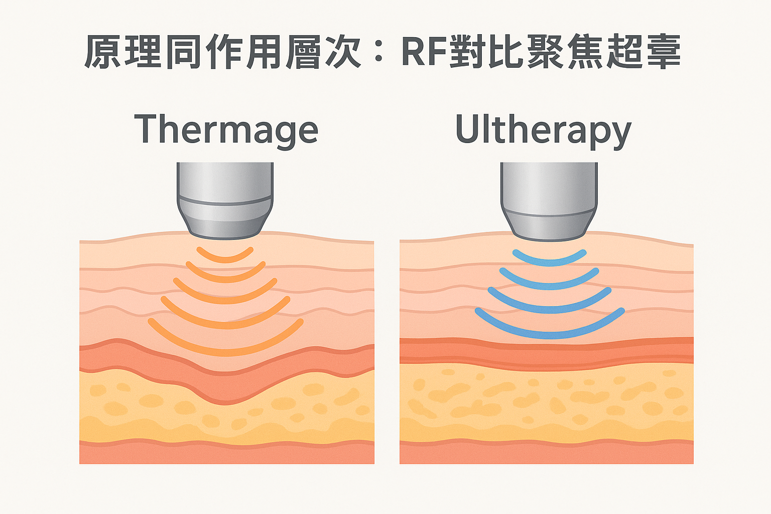 原理同作用層次：RF對比聚焦超聲